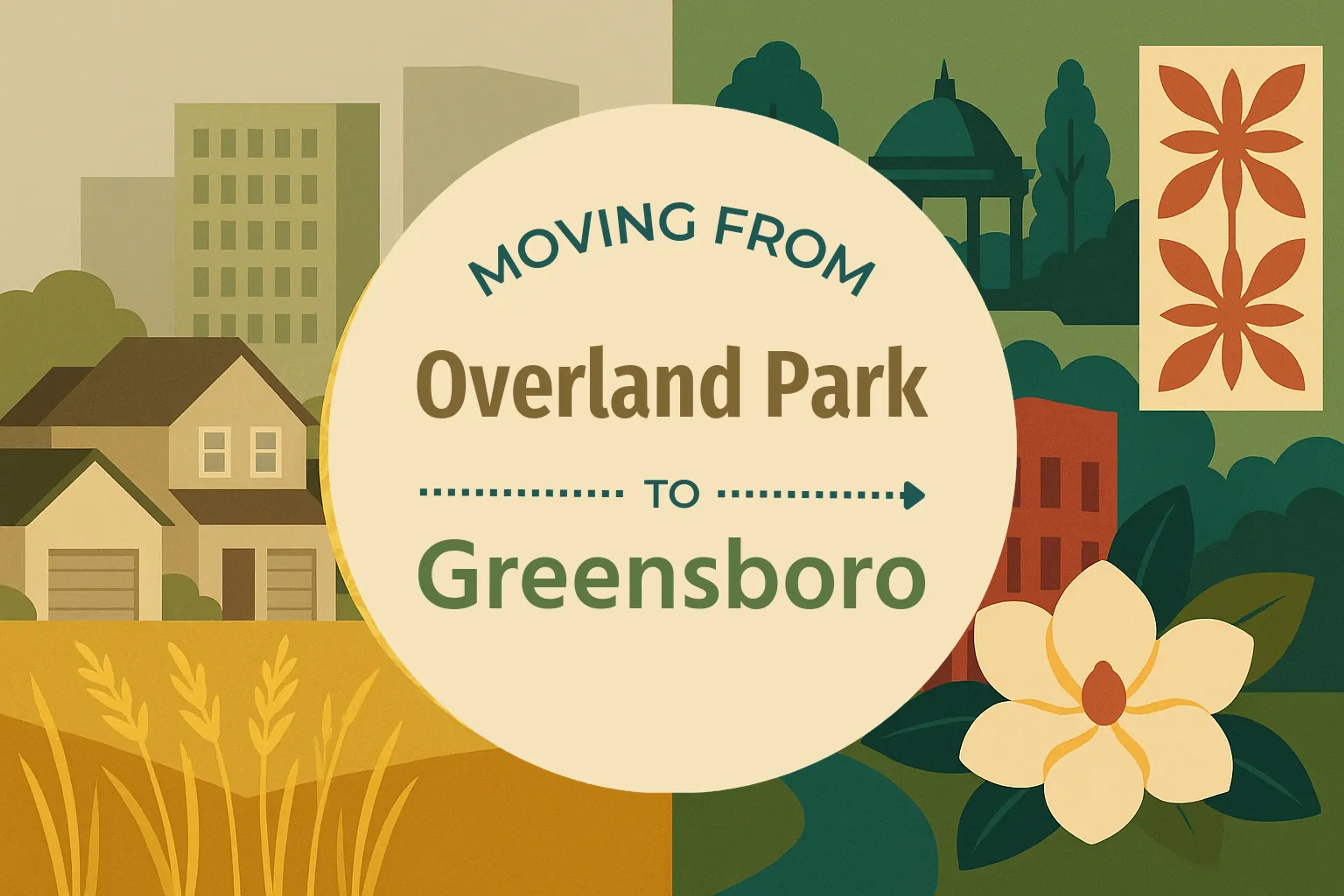 Side-by-side comparison of Overland Park to Greensboro moving companies