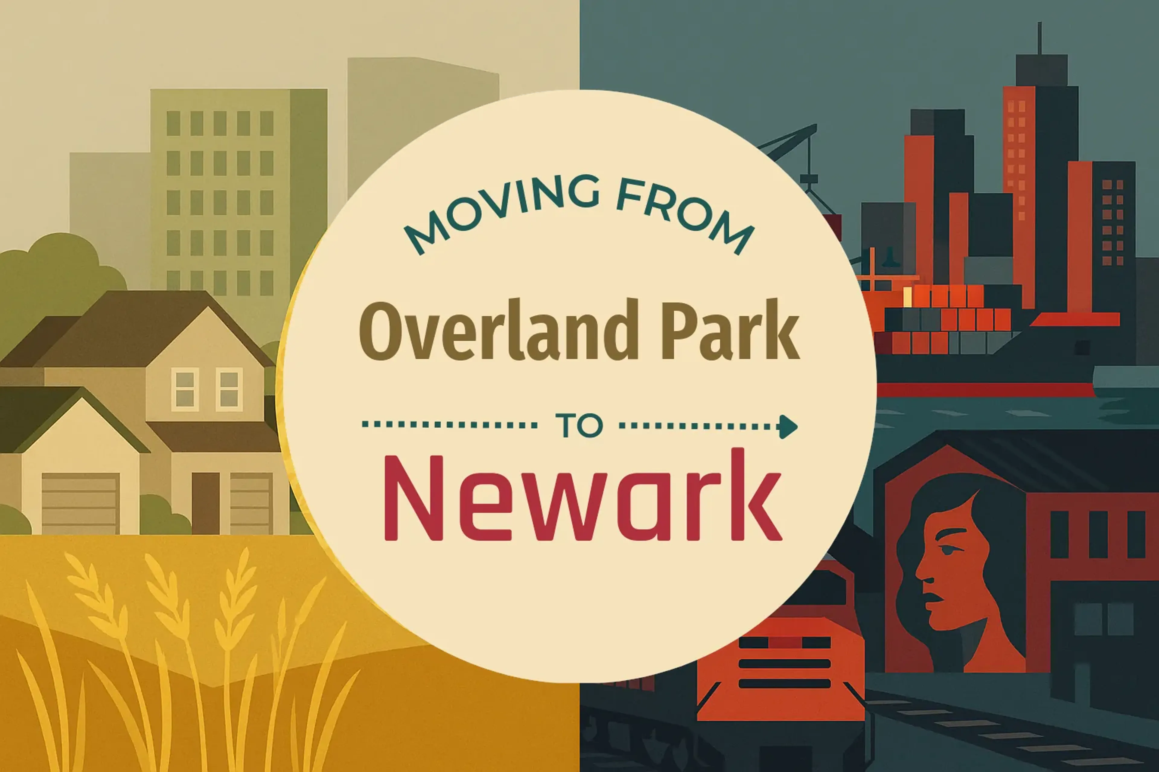 Side-by-side comparison of Overland Park to Newark moving companies