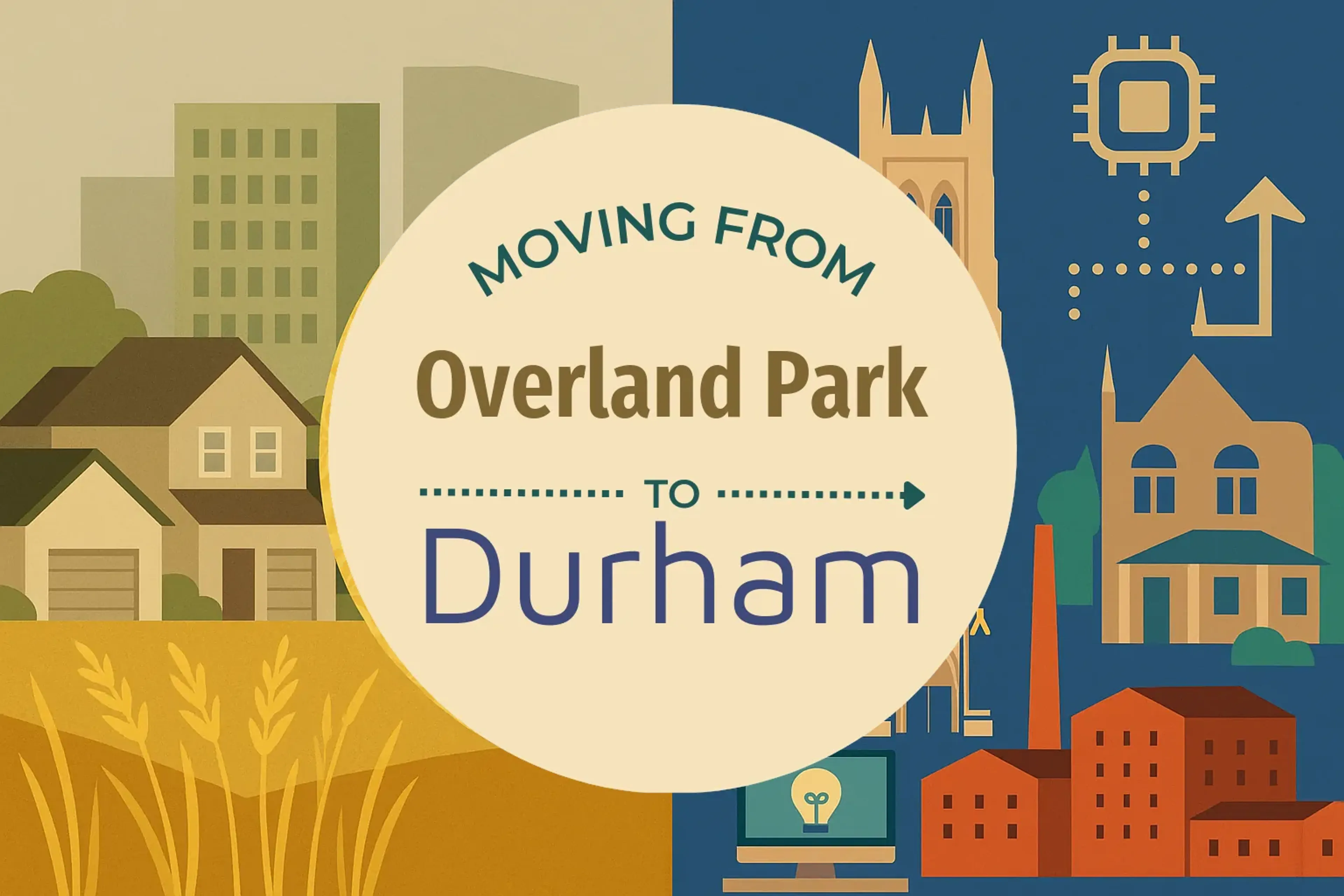 Side-by-side comparison of Overland Park to Durham moving companies