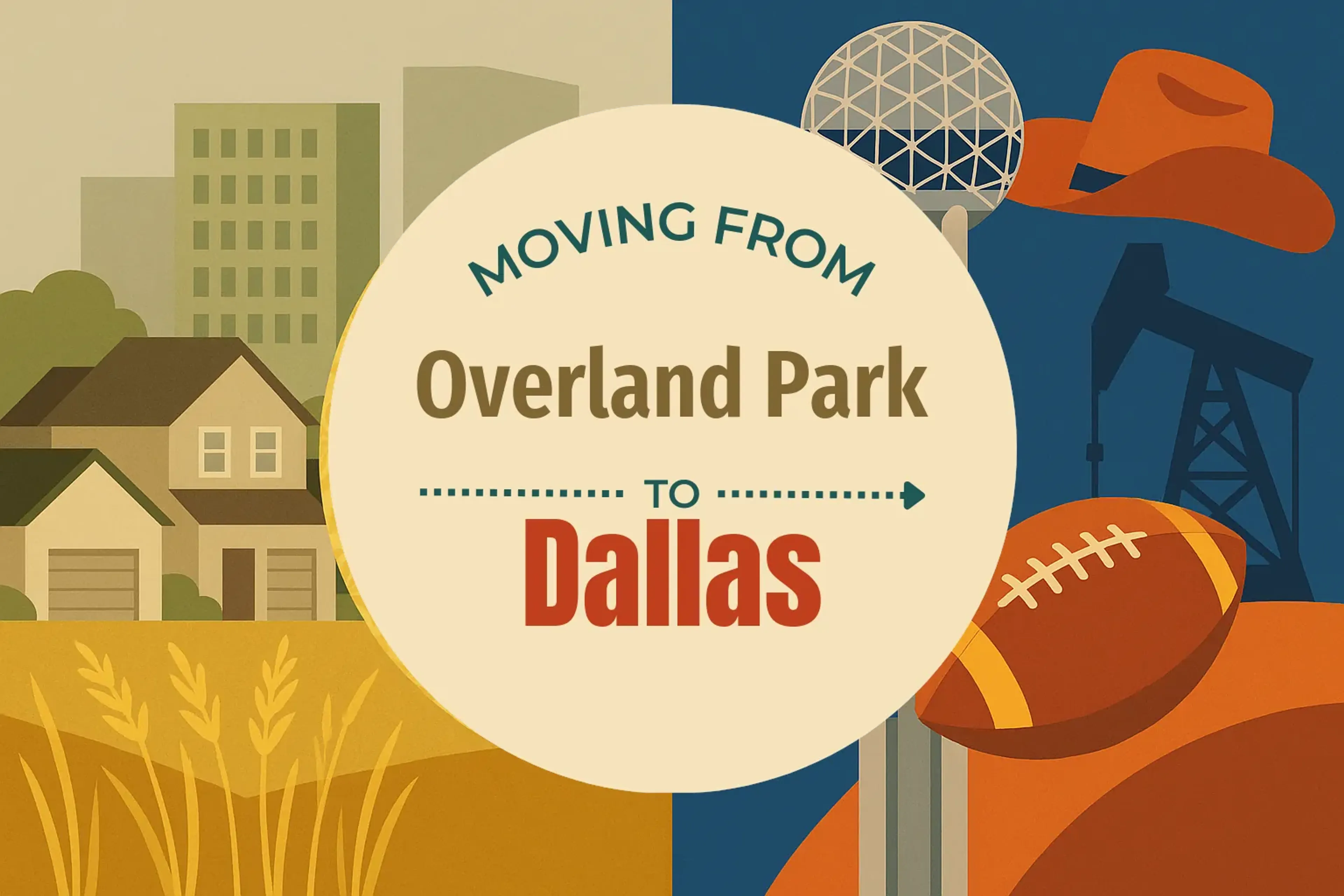 Side-by-side comparison of Overland Park to Dallas moving companies