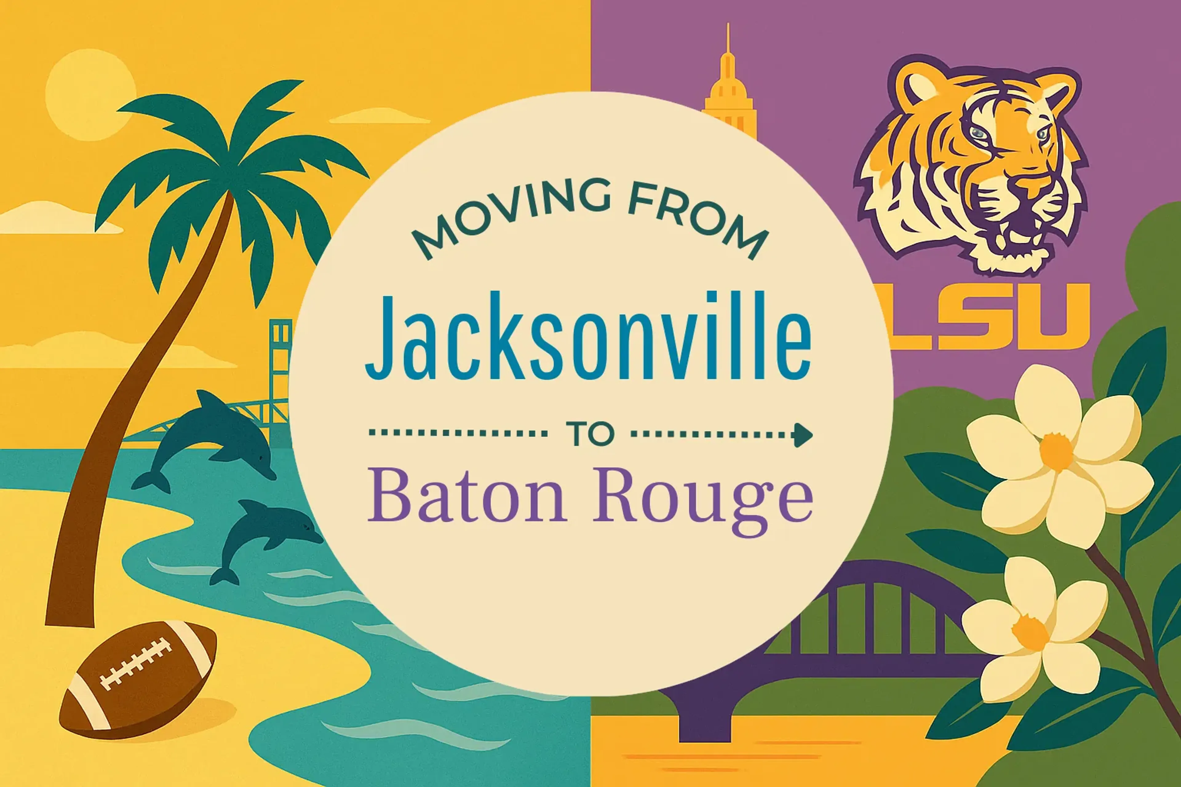 Side-by-side comparison of Jacksonville to Baton Rouge moving companies