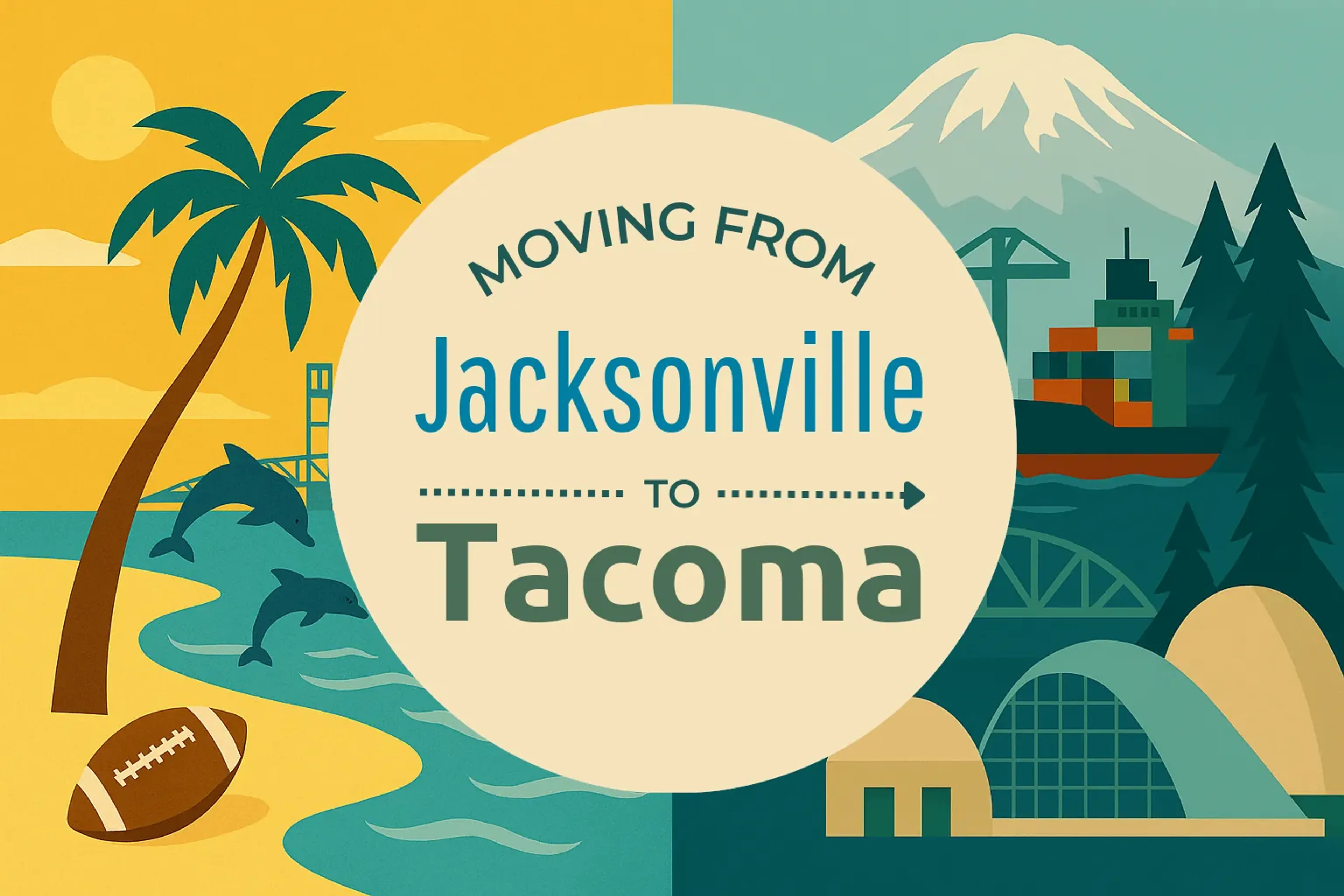 Side-by-side comparison of Jacksonville to Tacoma moving companies