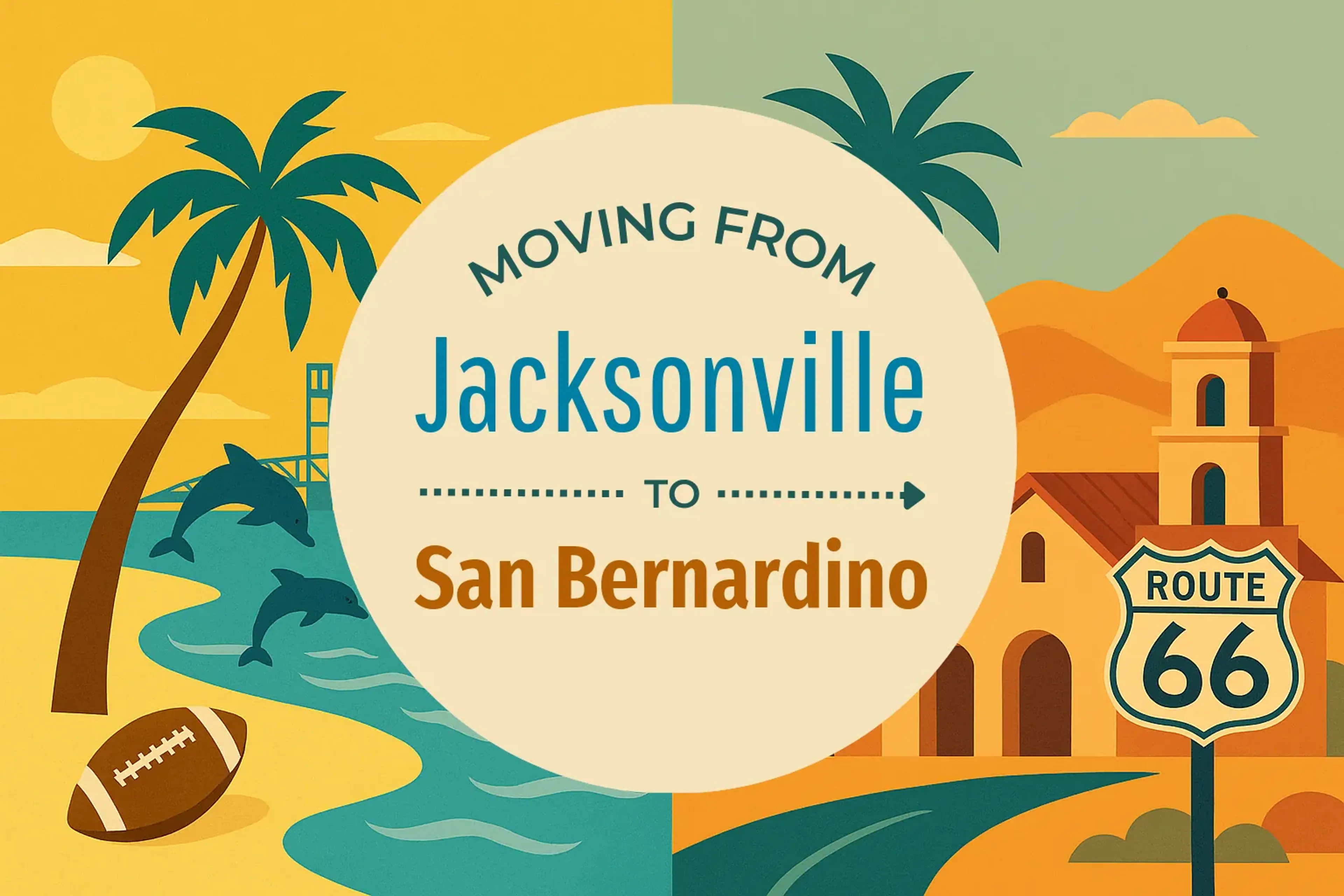 Side-by-side comparison of Jacksonville to San Bernardino moving companies