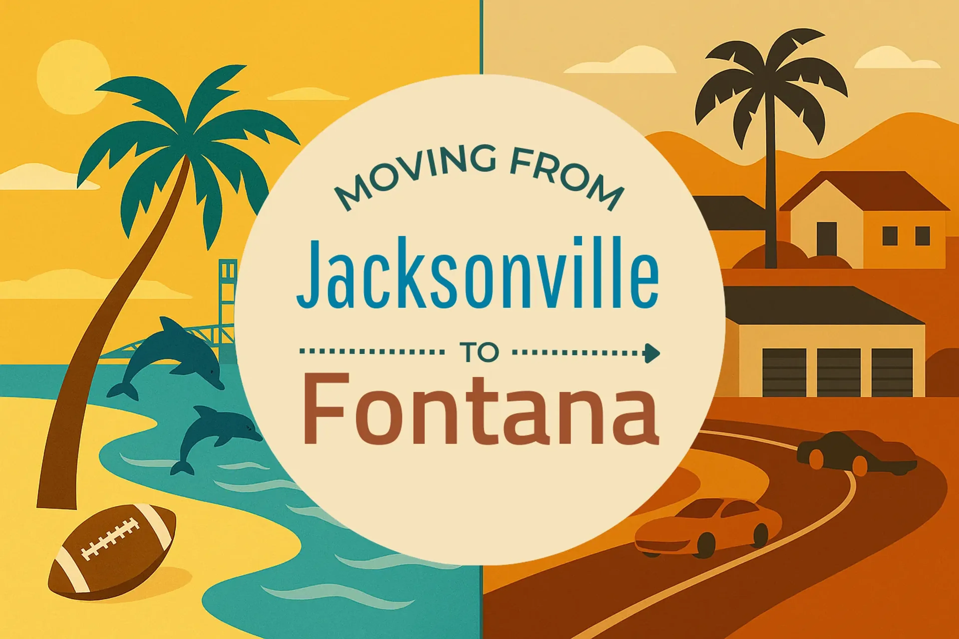 Side-by-side comparison of Jacksonville to Fontana moving companies