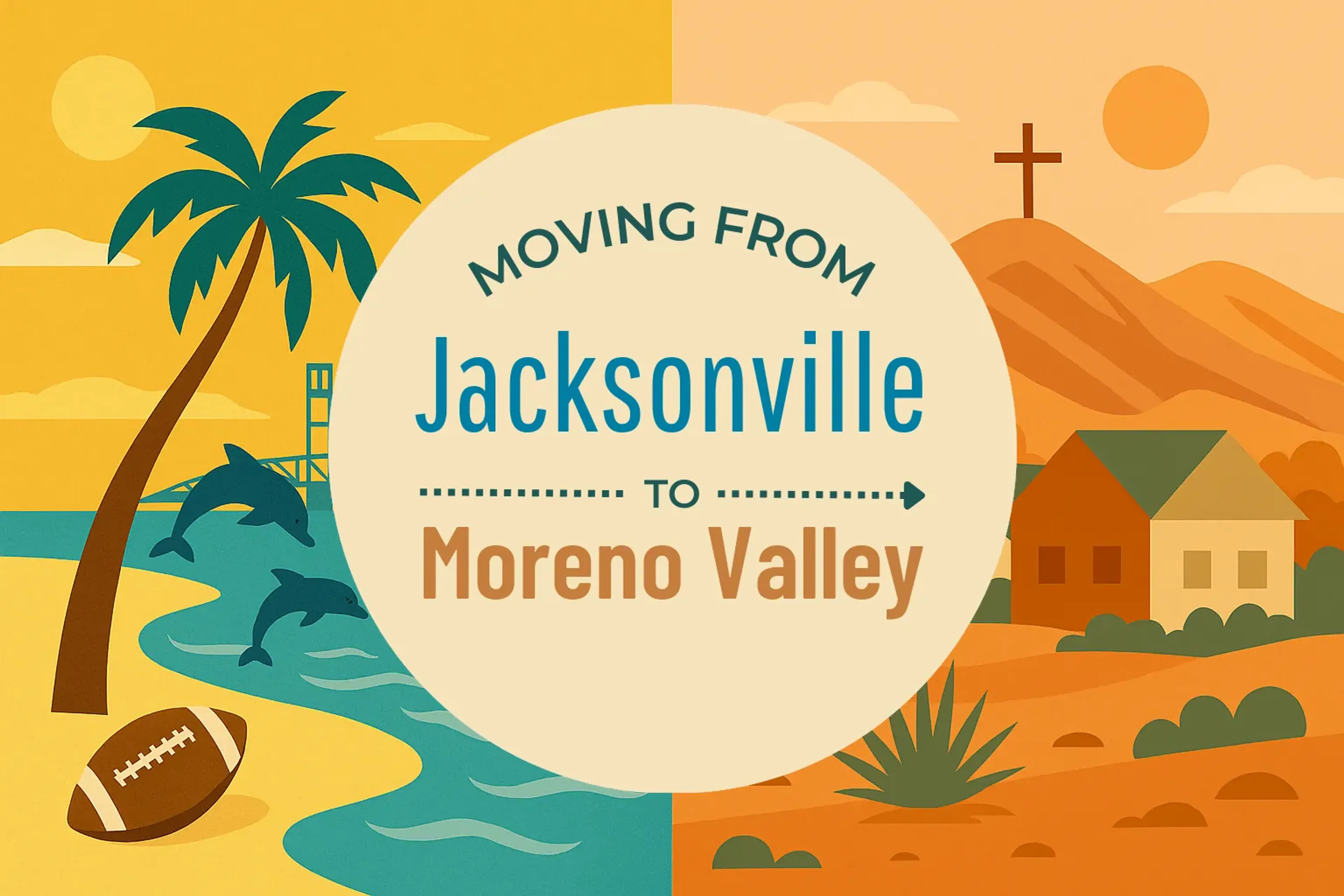Side-by-side comparison of Jacksonville to Moreno Valley moving companies