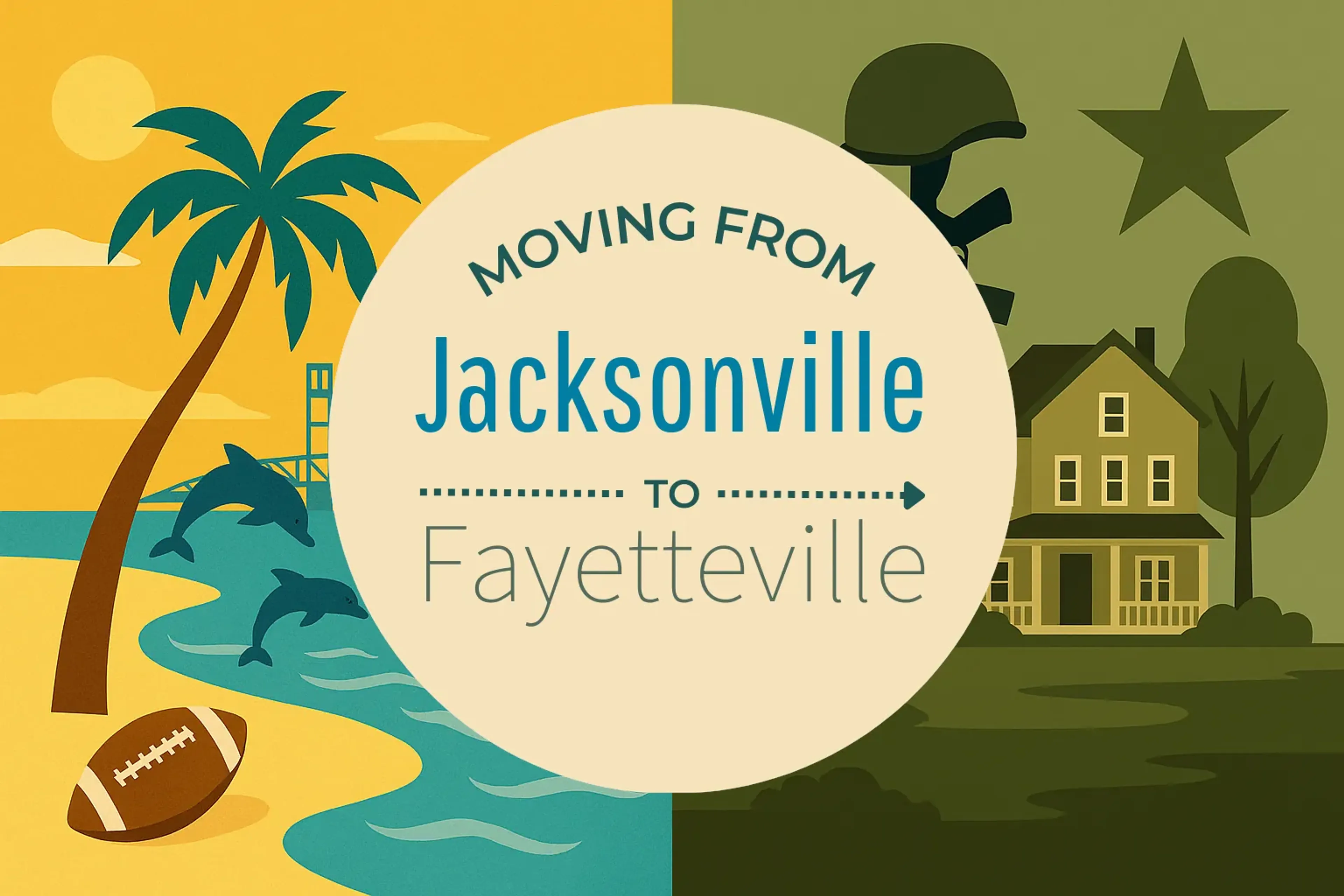 Side-by-side comparison of Jacksonville to Fayetteville moving companies