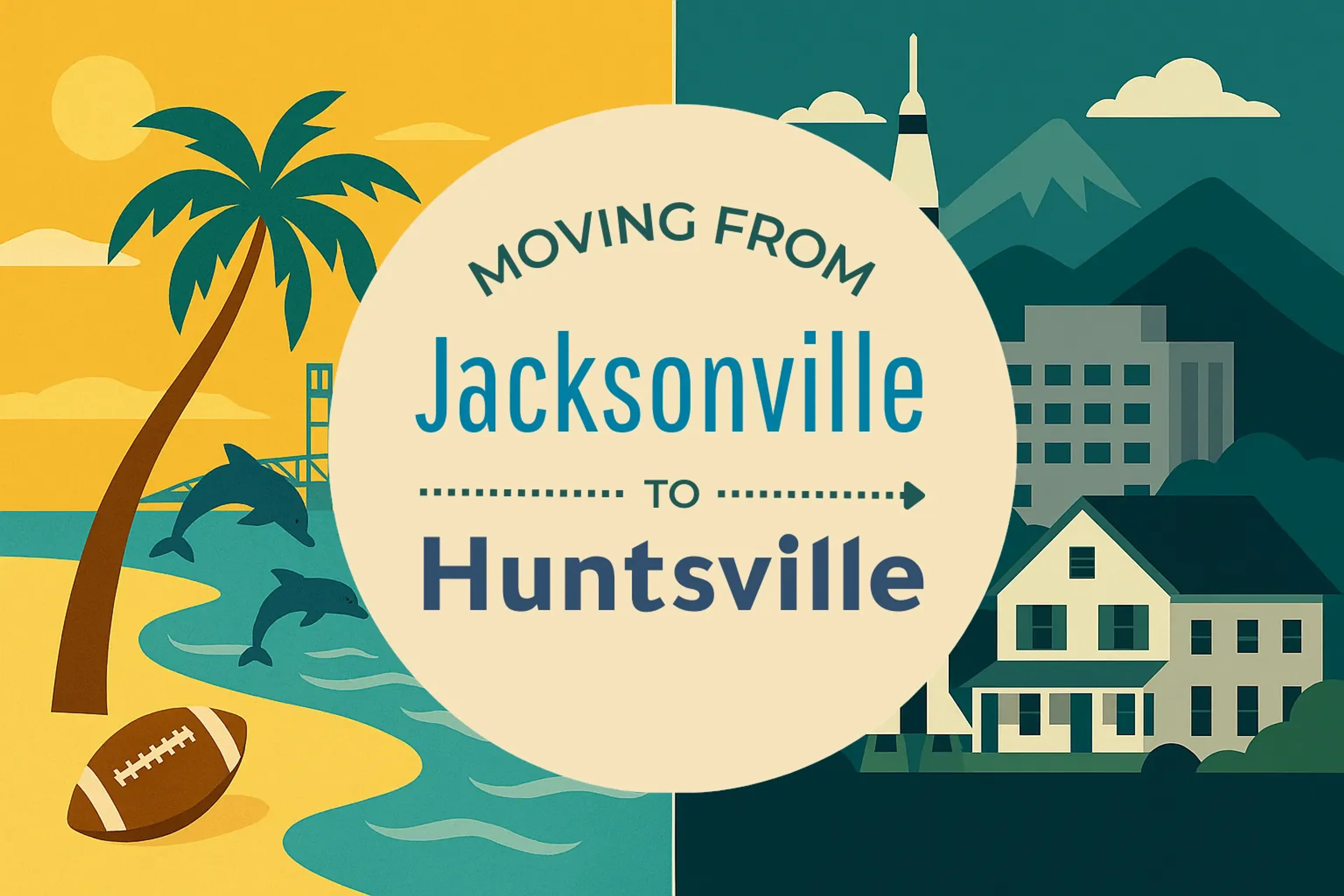 Side-by-side comparison of Jacksonville to Huntsville moving companies