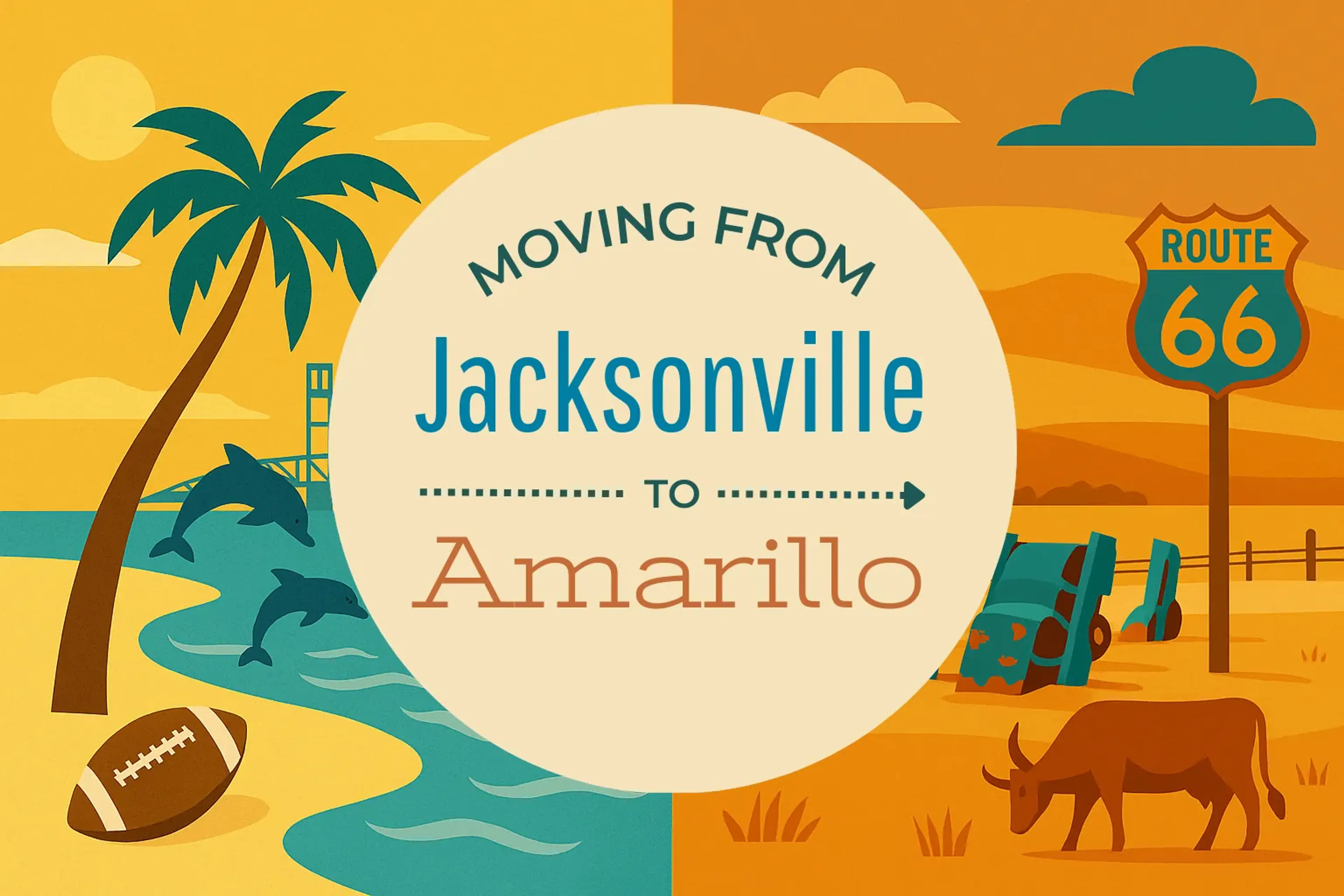 Side-by-side comparison of Jacksonville to Amarillo moving companies