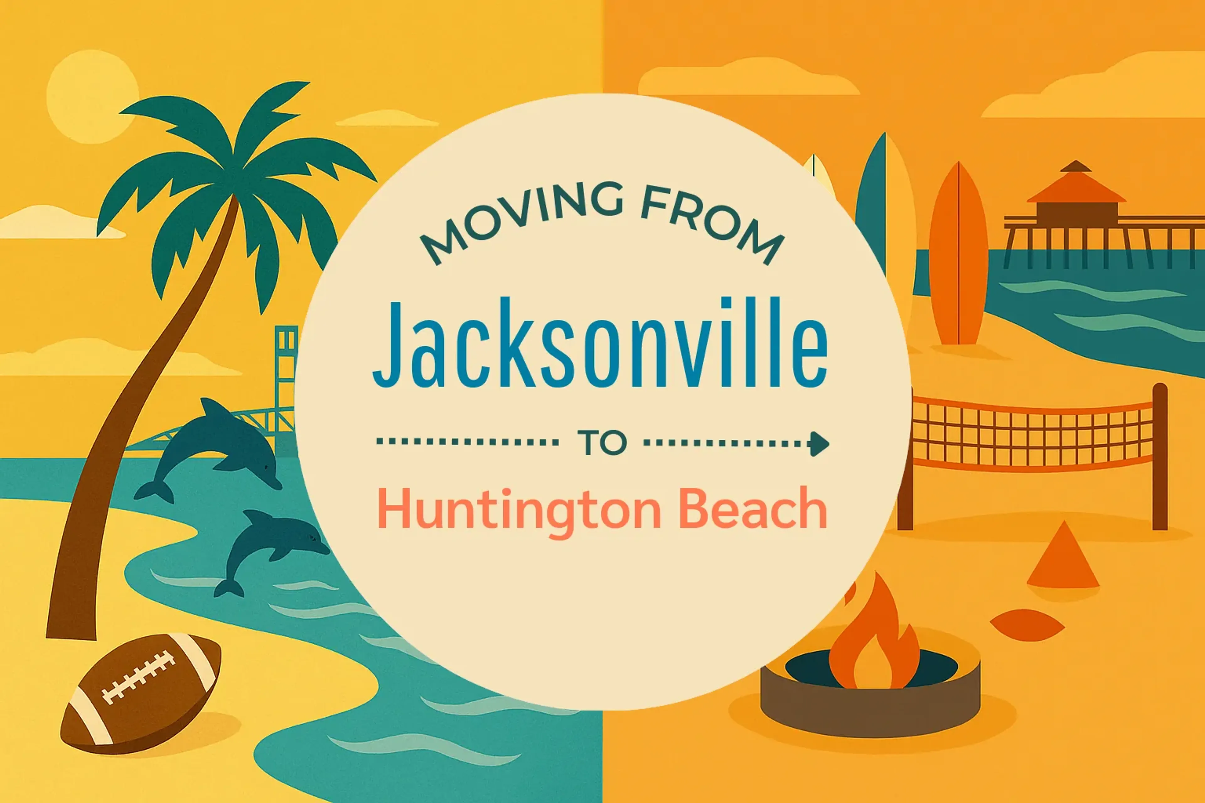 Side-by-side comparison of Jacksonville to Huntington Beach moving companies