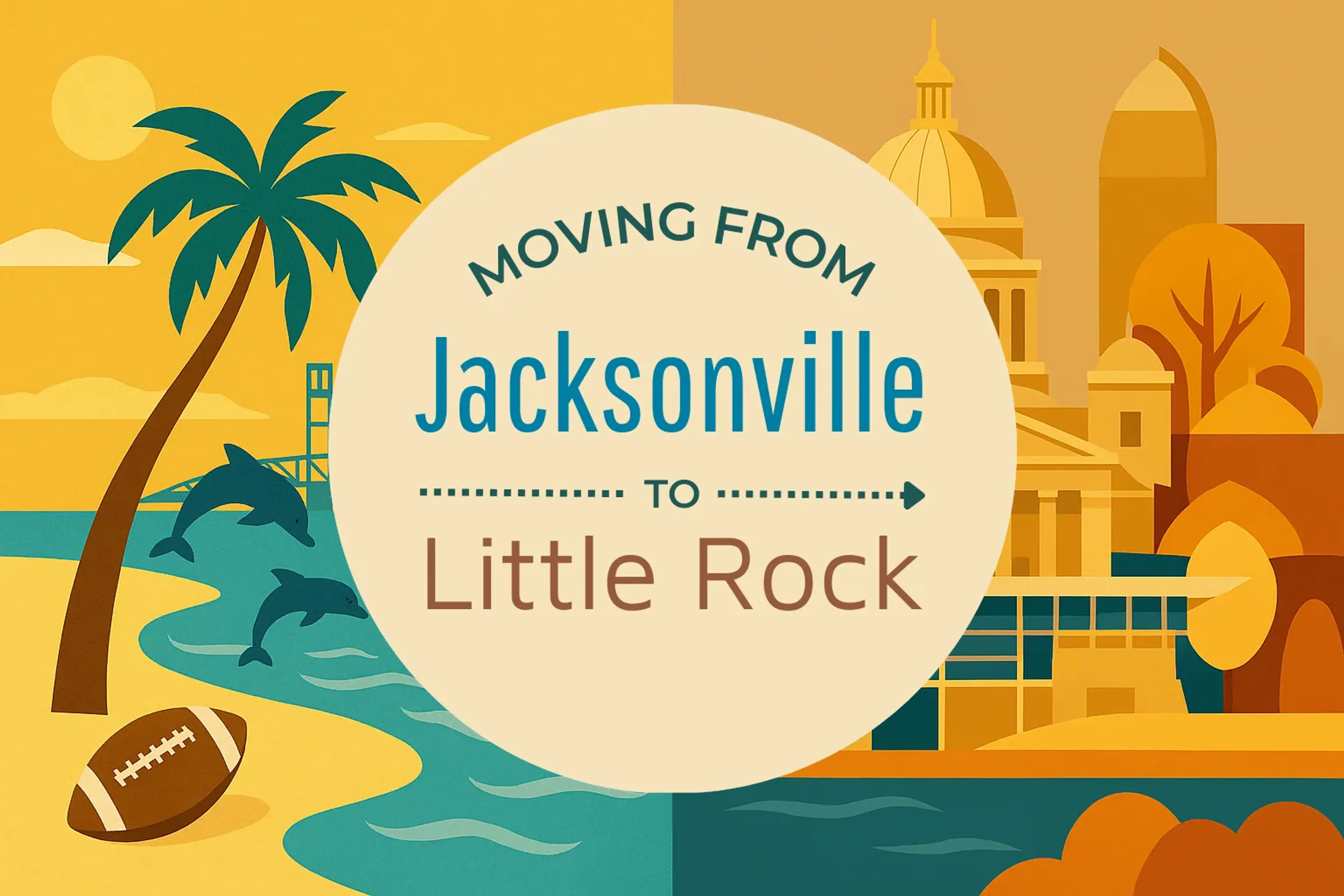 Side-by-side comparison of Jacksonville to Little Rock moving companies