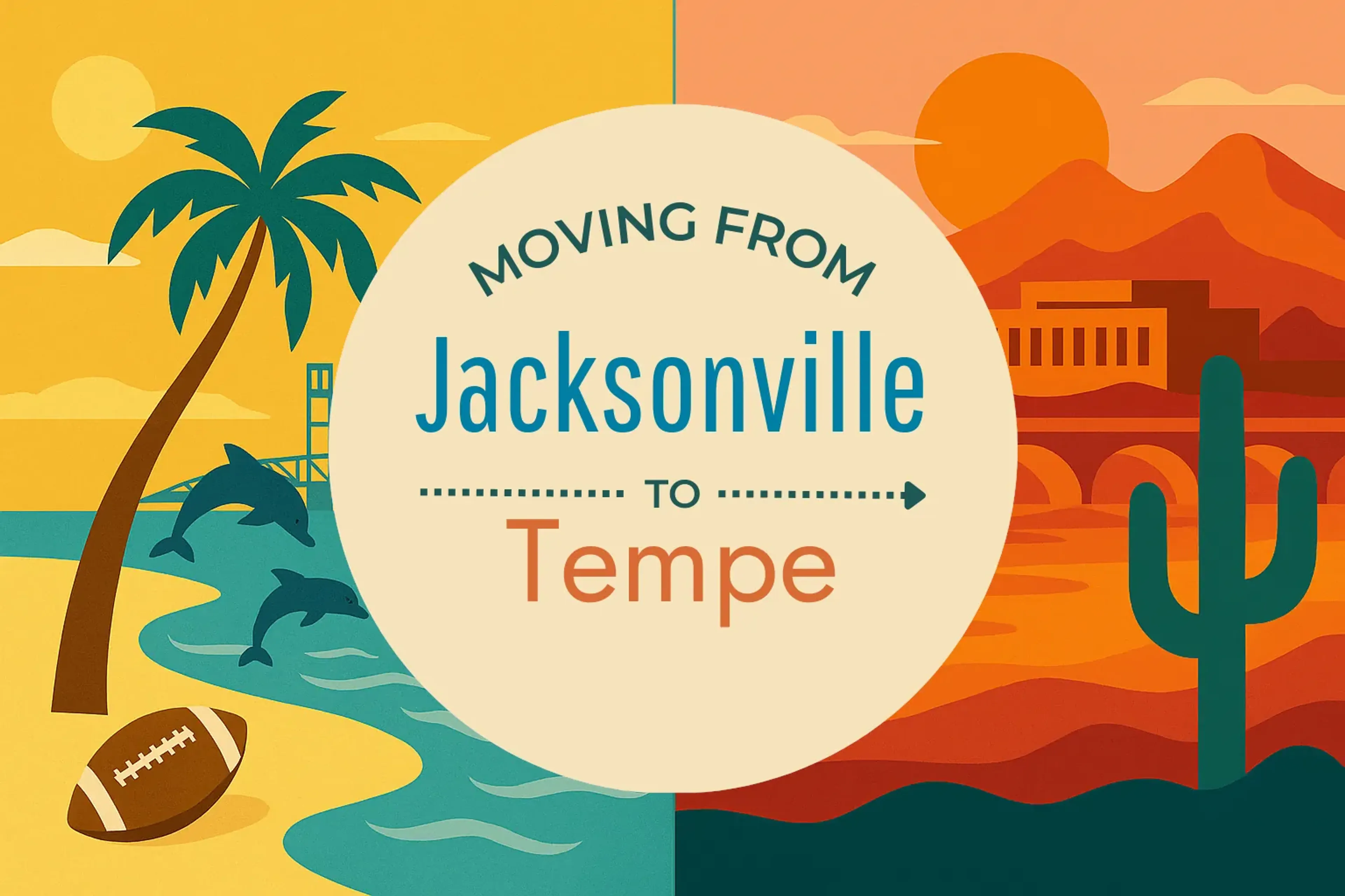 Side-by-side comparison of Jacksonville to Tempe moving companies