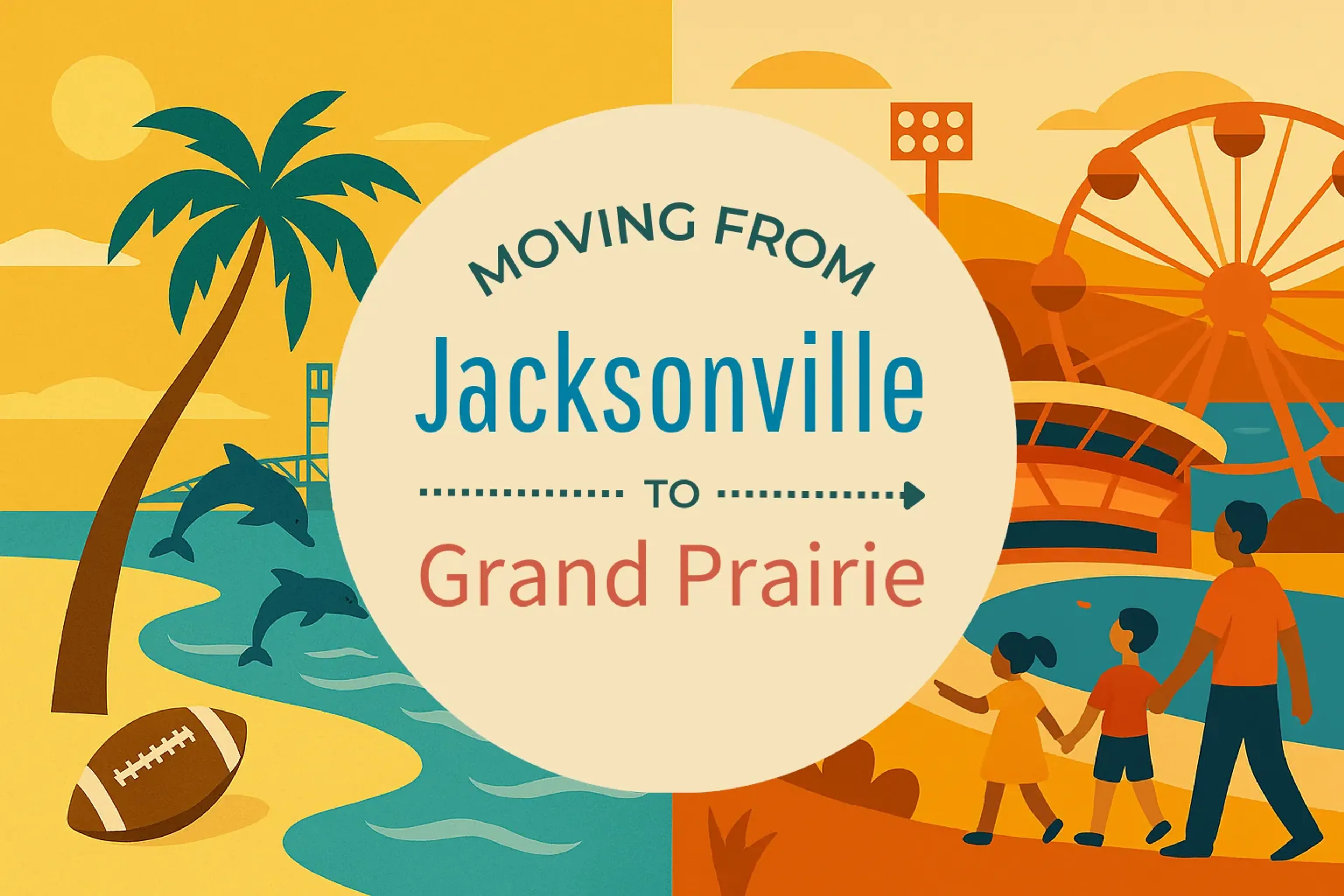 Side-by-side comparison of Jacksonville to Grand Prairie moving companies