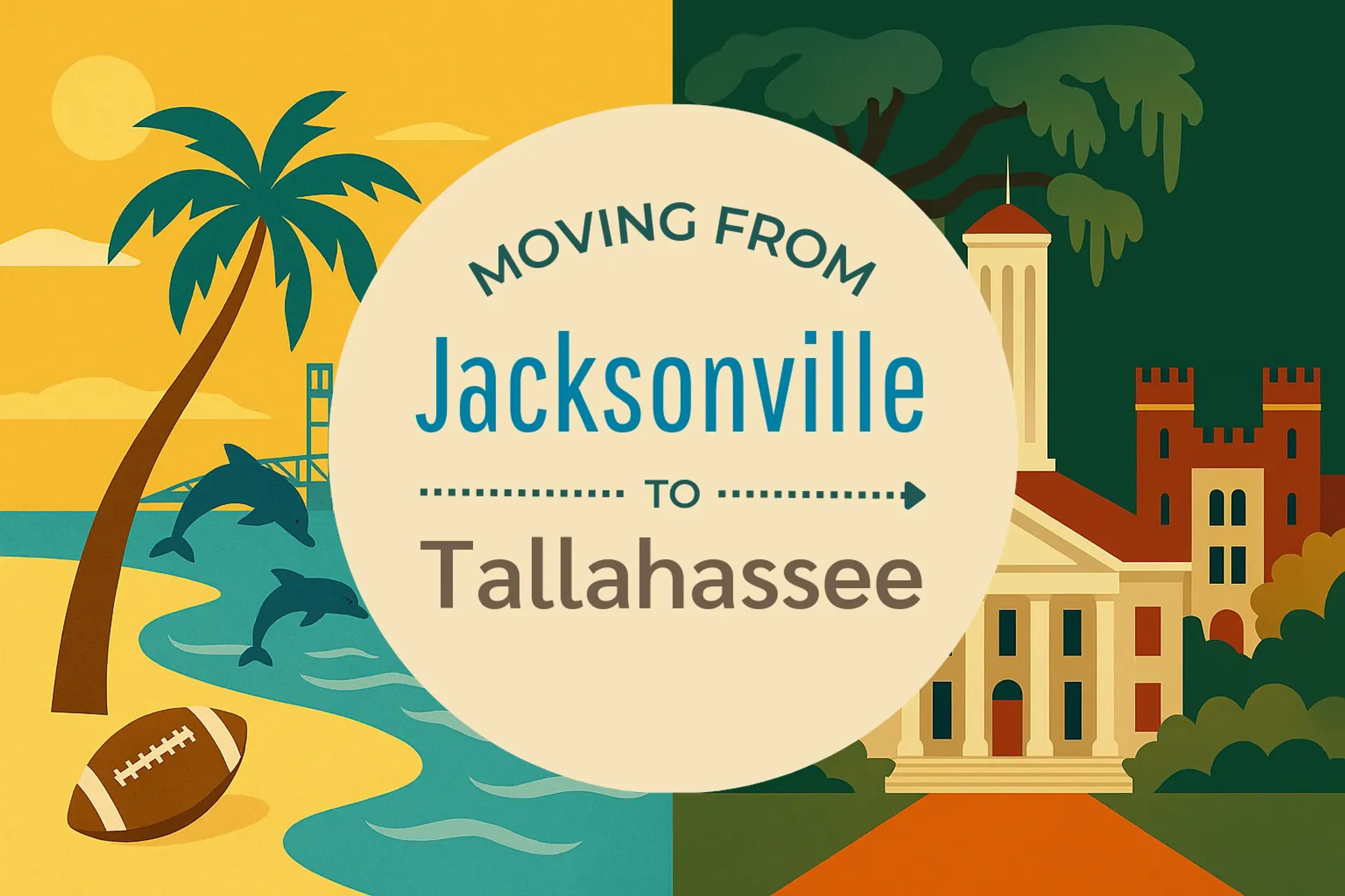 Side-by-side comparison of Jacksonville to Tallahassee moving companies