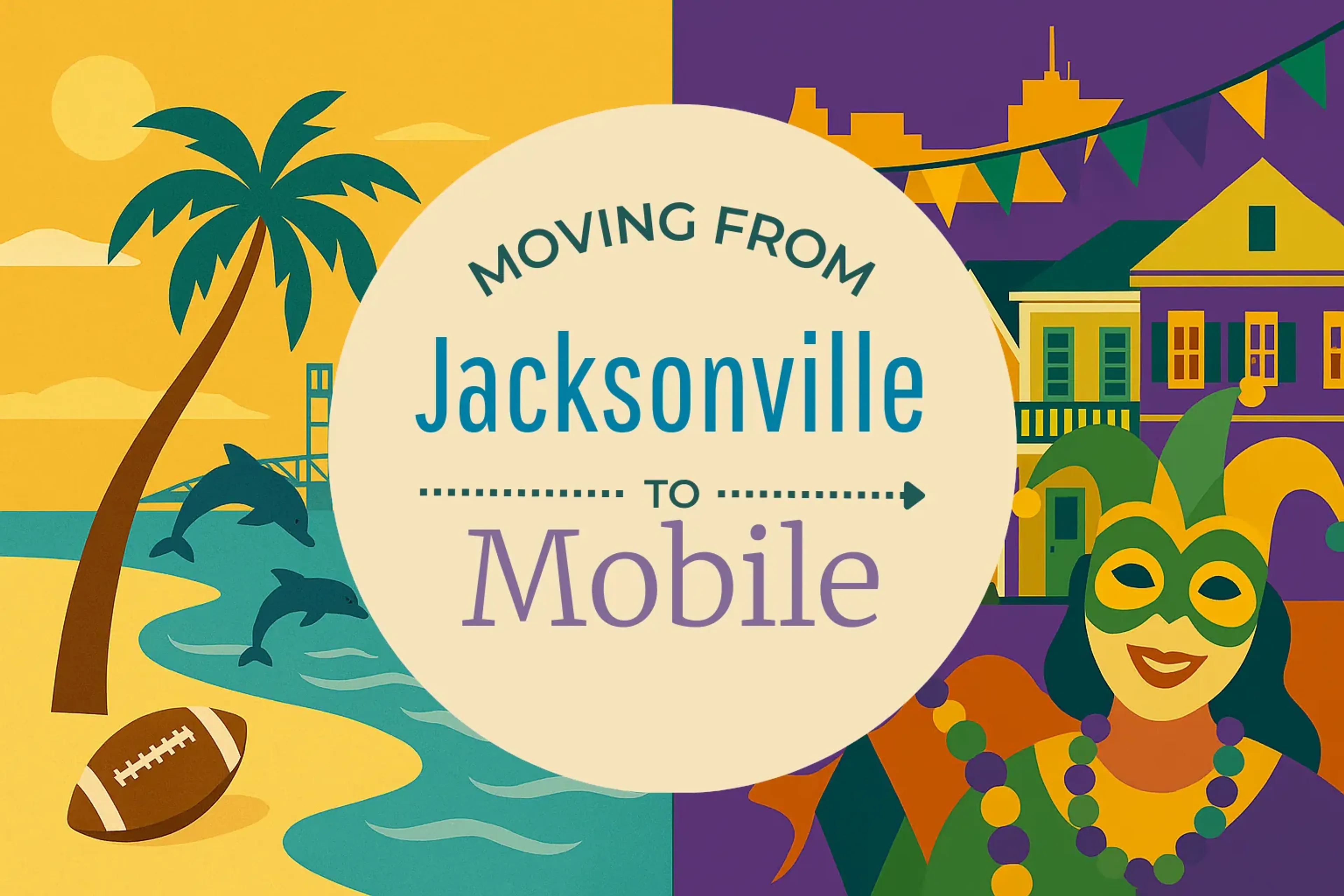 Side-by-side comparison of Jacksonville to Mobile moving companies
