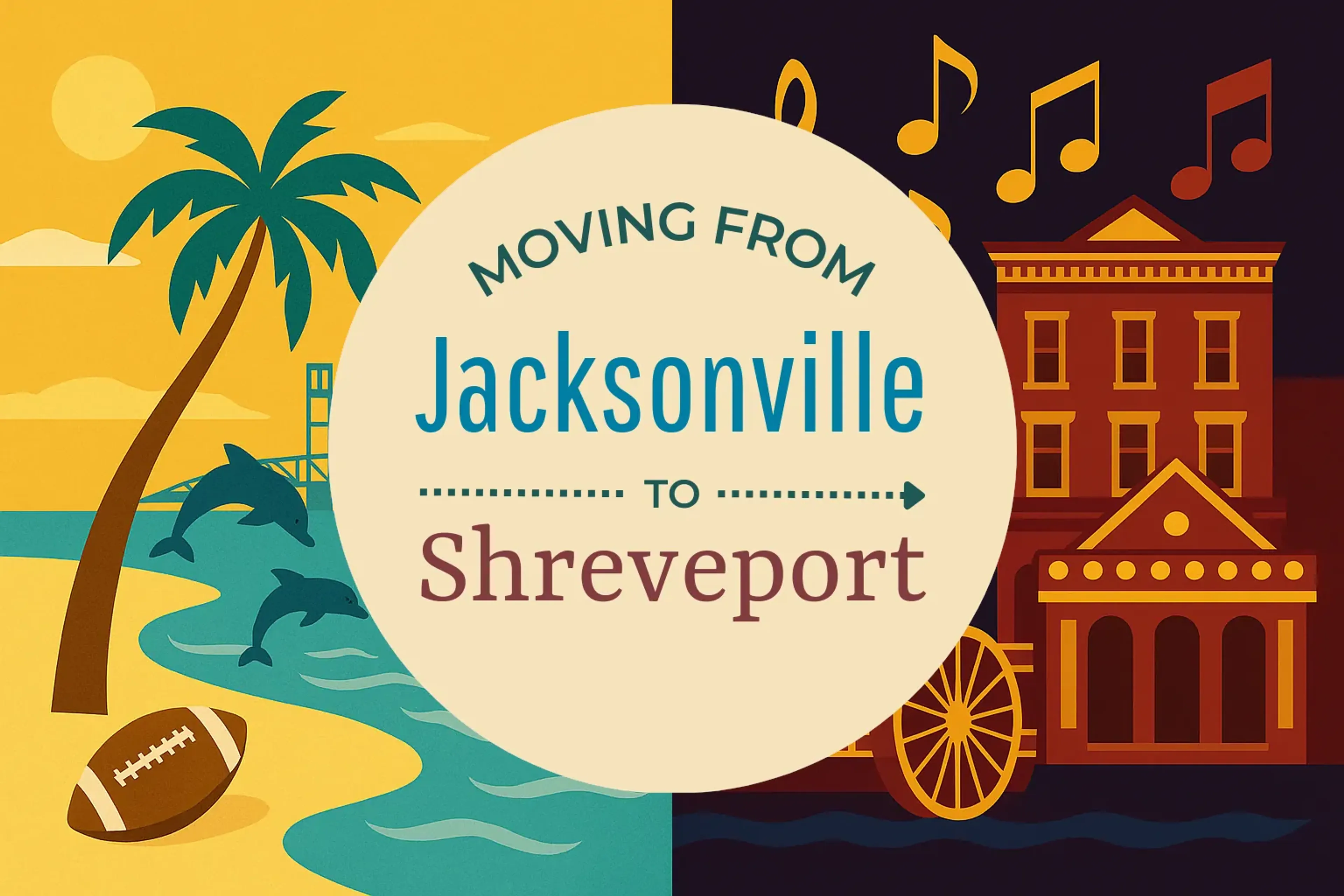 Side-by-side comparison of Jacksonville to Shreveport moving companies