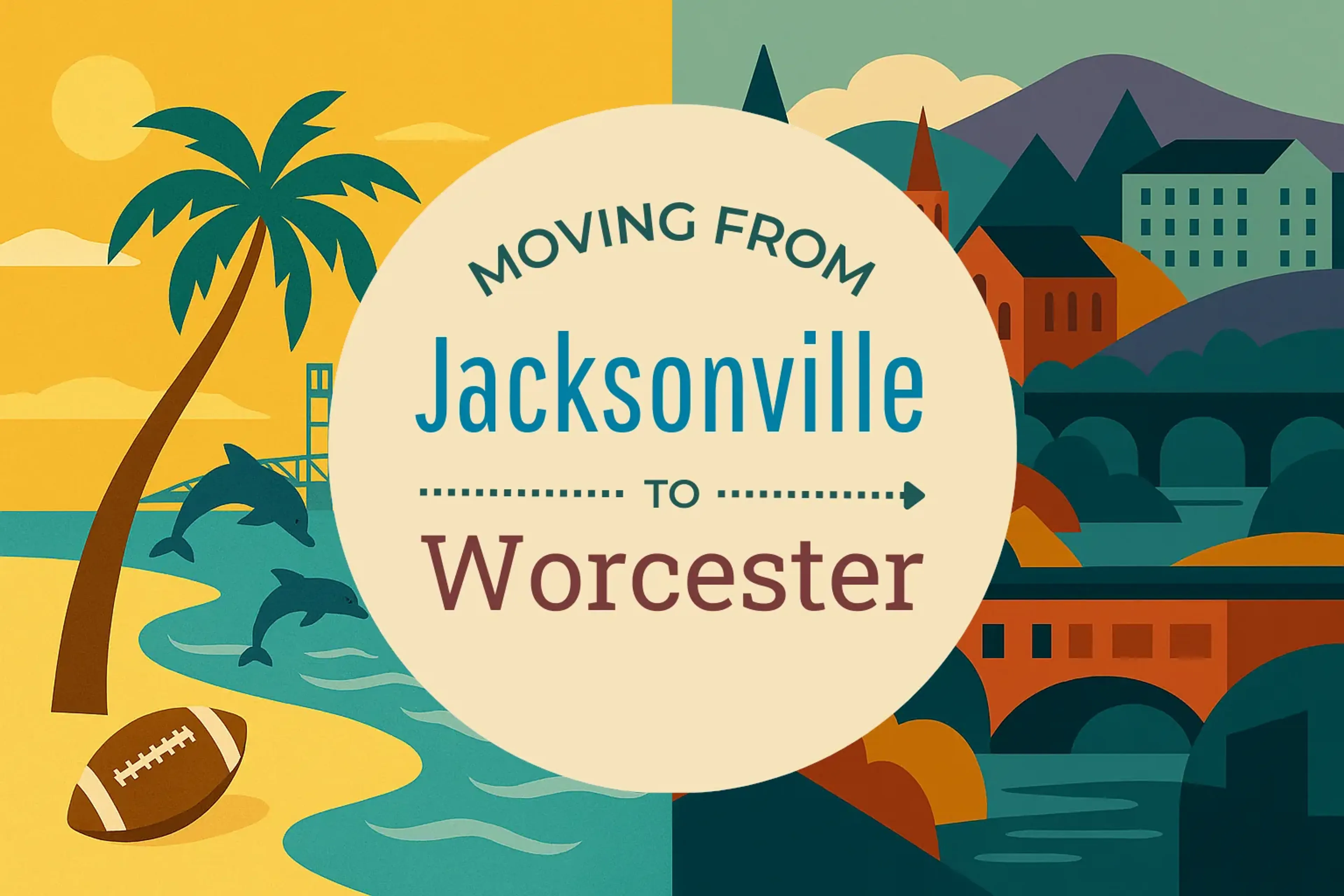 Side-by-side comparison of Jacksonville to Worcester moving companies