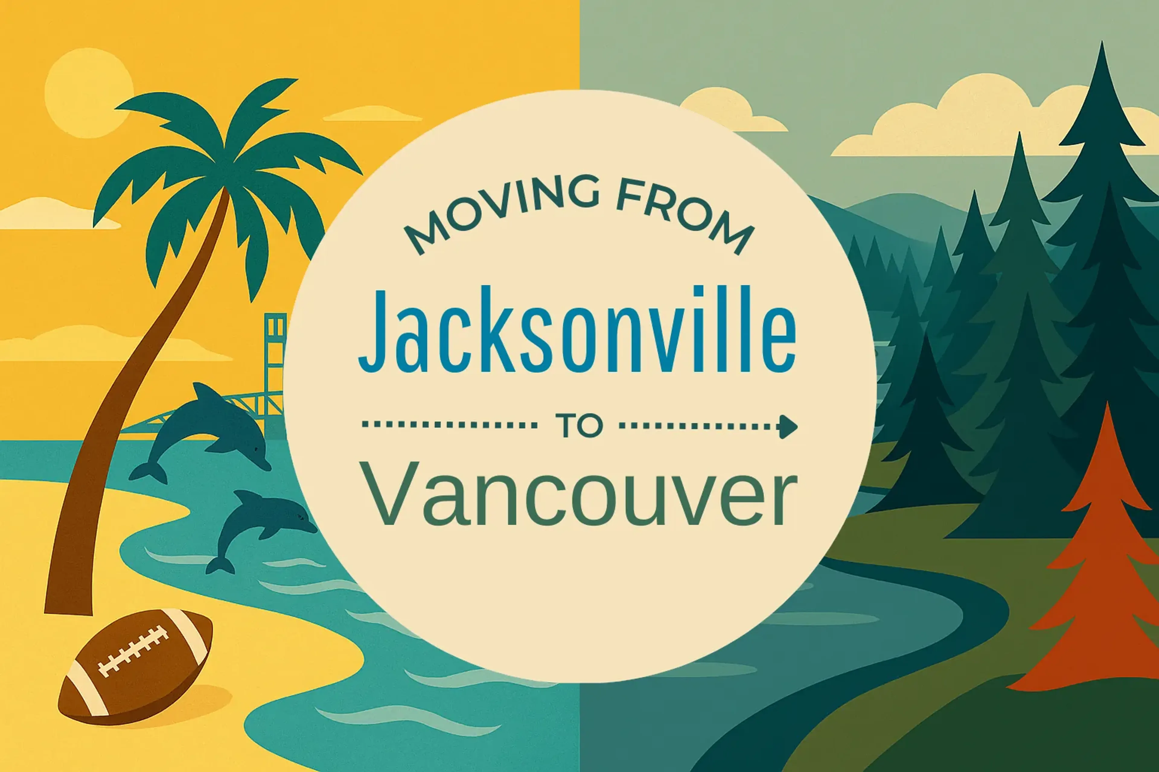 Side-by-side comparison of Jacksonville to Vancouver moving companies