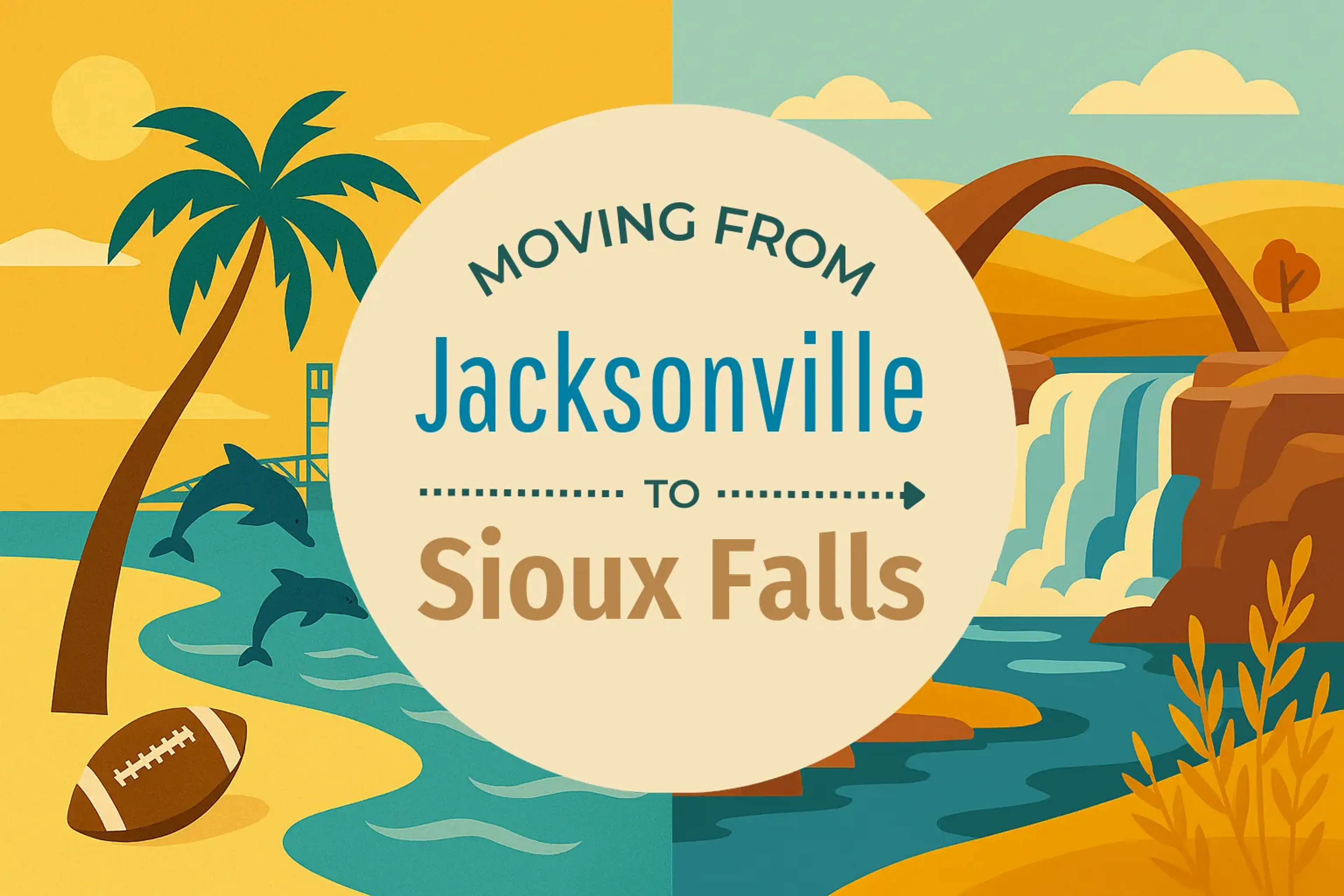 Side-by-side comparison of Jacksonville to Sioux Falls moving companies