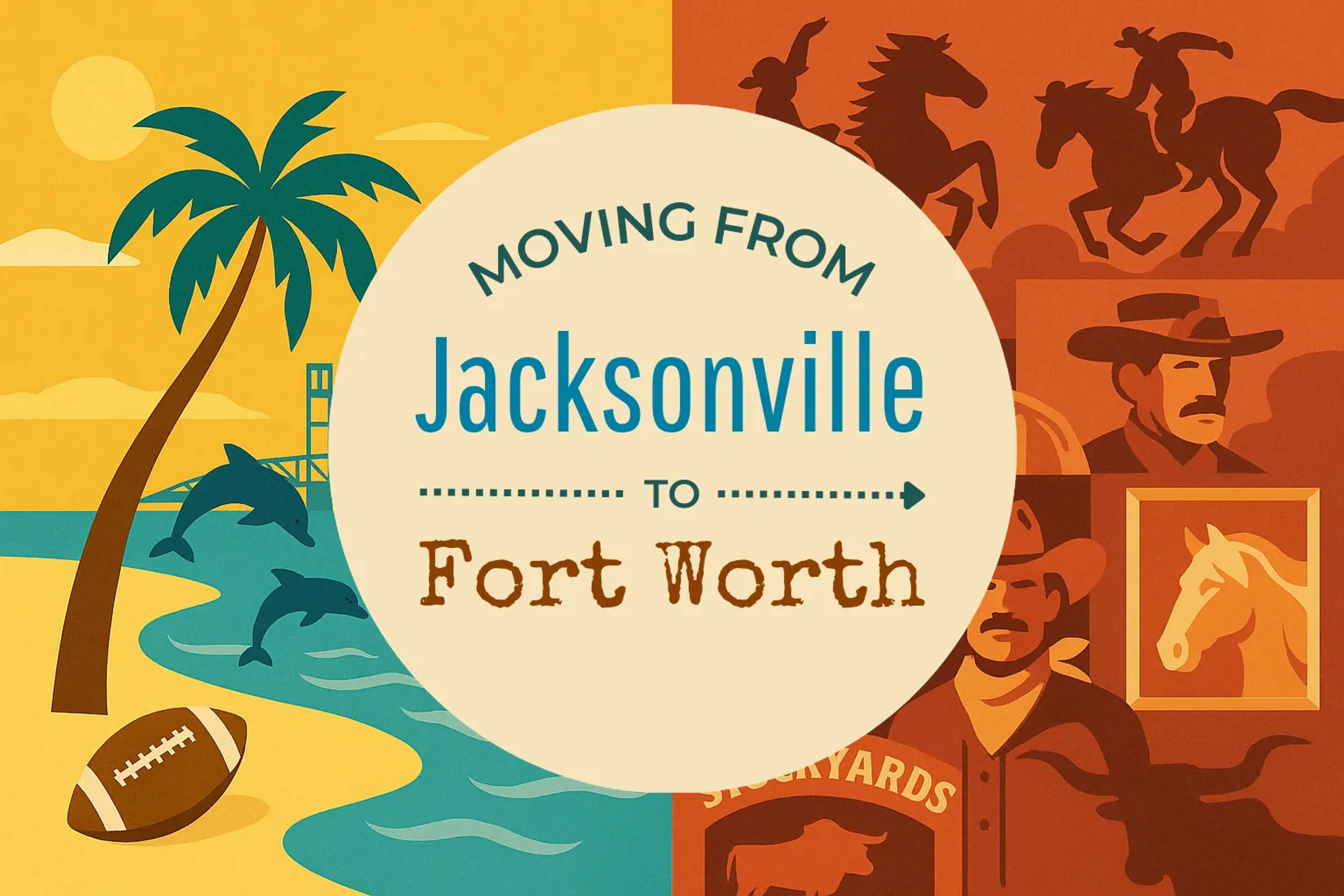 Side-by-side comparison of Jacksonville to Fort Worth moving companies