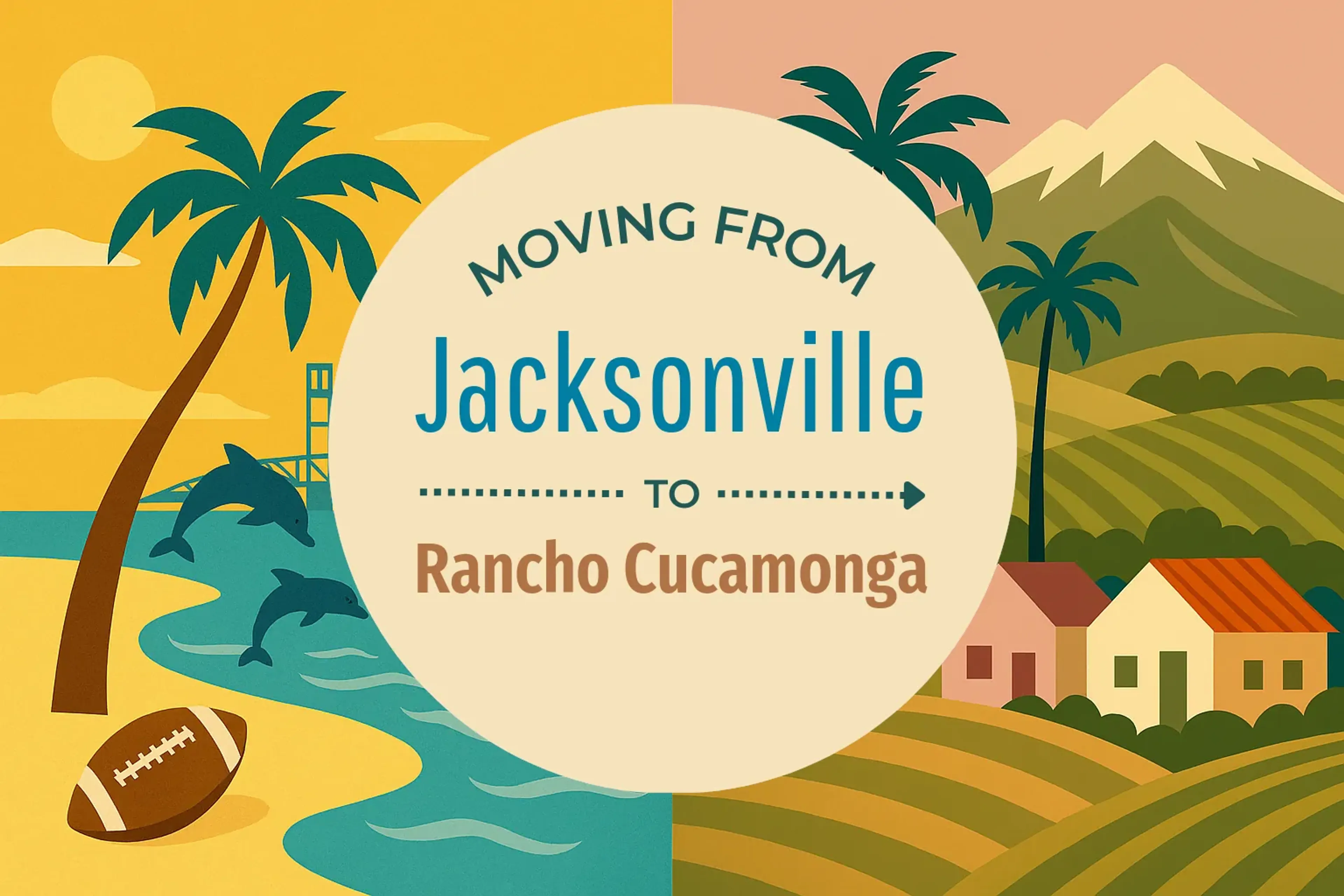 Side-by-side comparison of Jacksonville to Rancho Cucamonga moving companies