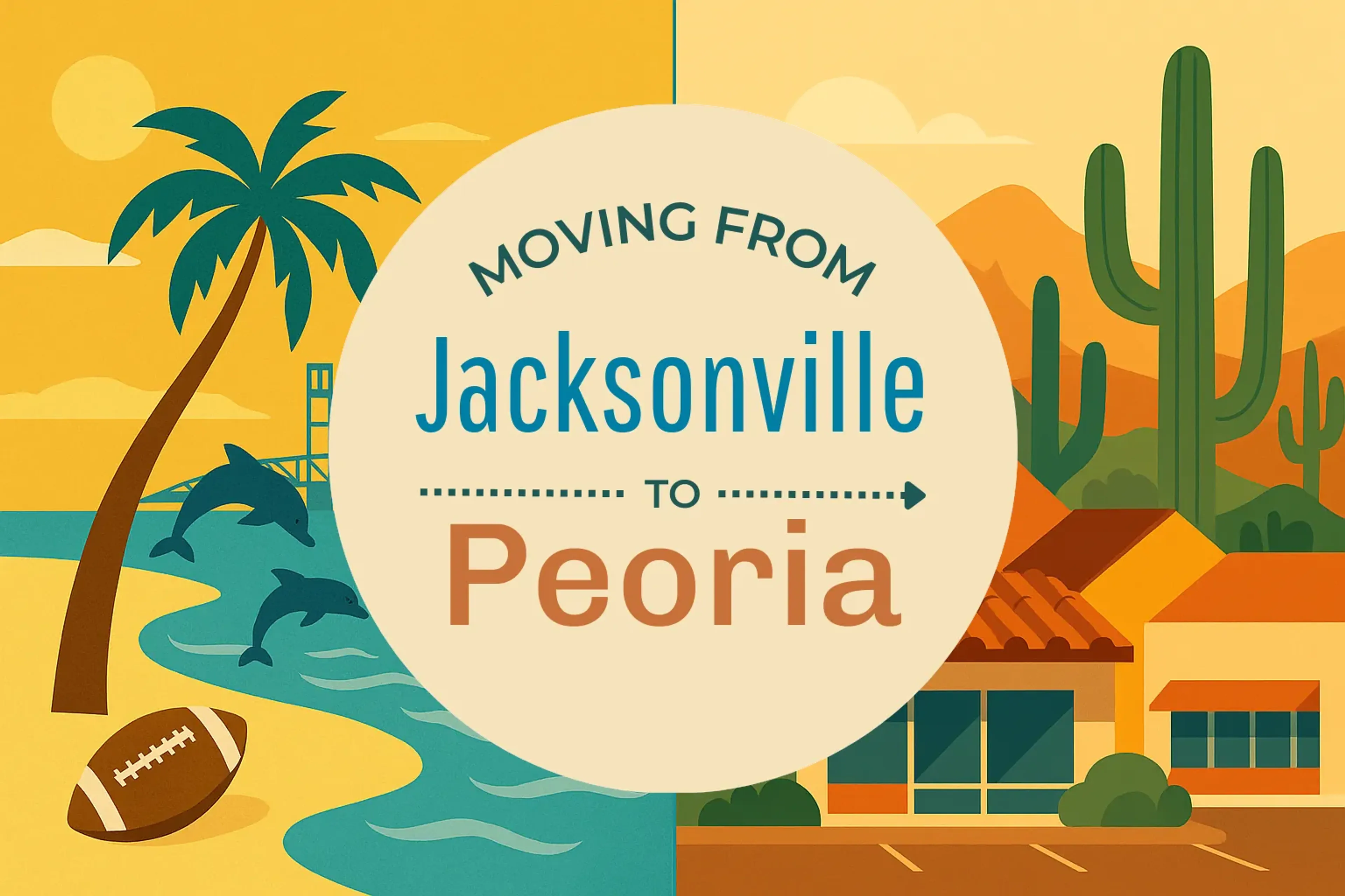 Side-by-side comparison of Jacksonville to Peoria moving companies