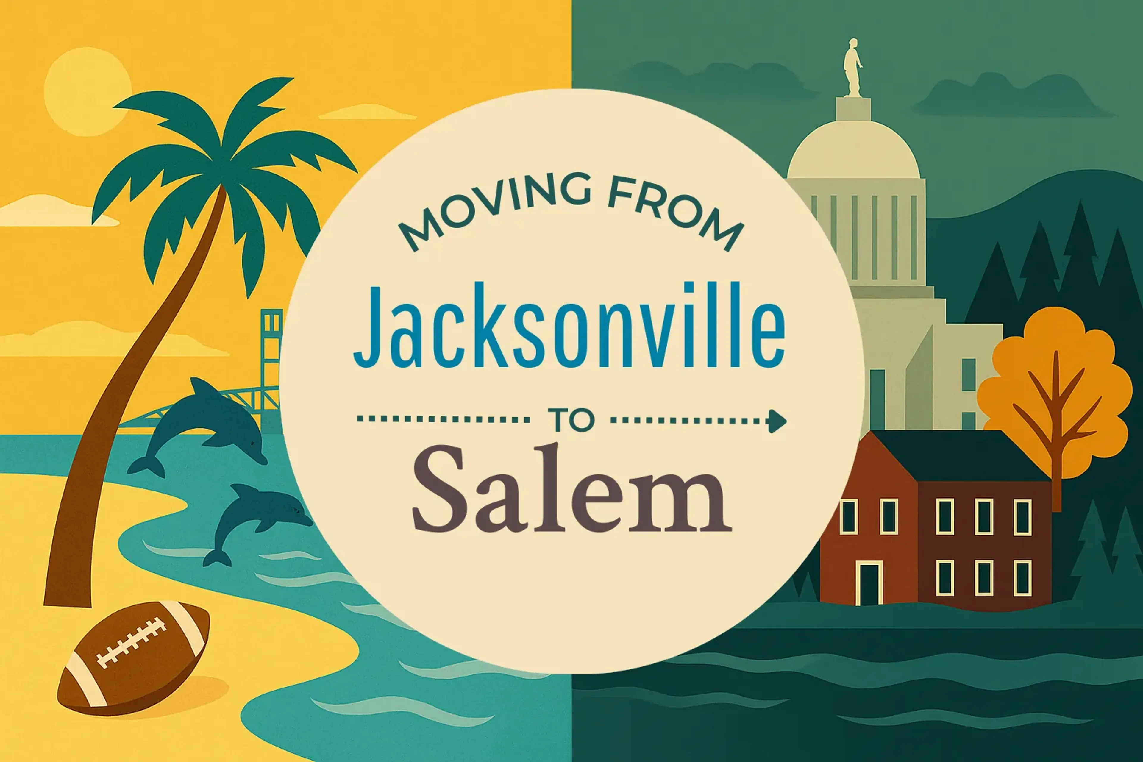 Side-by-side comparison of Jacksonville to Salem moving companies