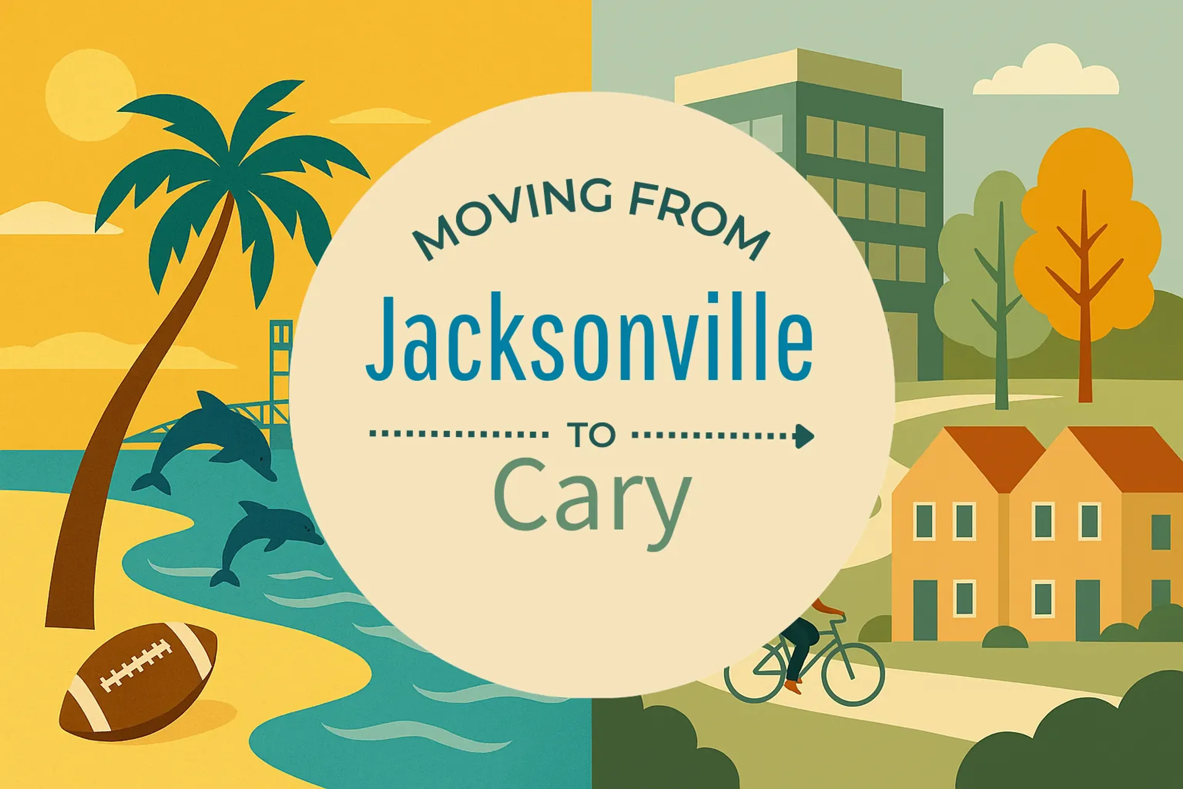 Side-by-side comparison of Jacksonville to Cary moving companies