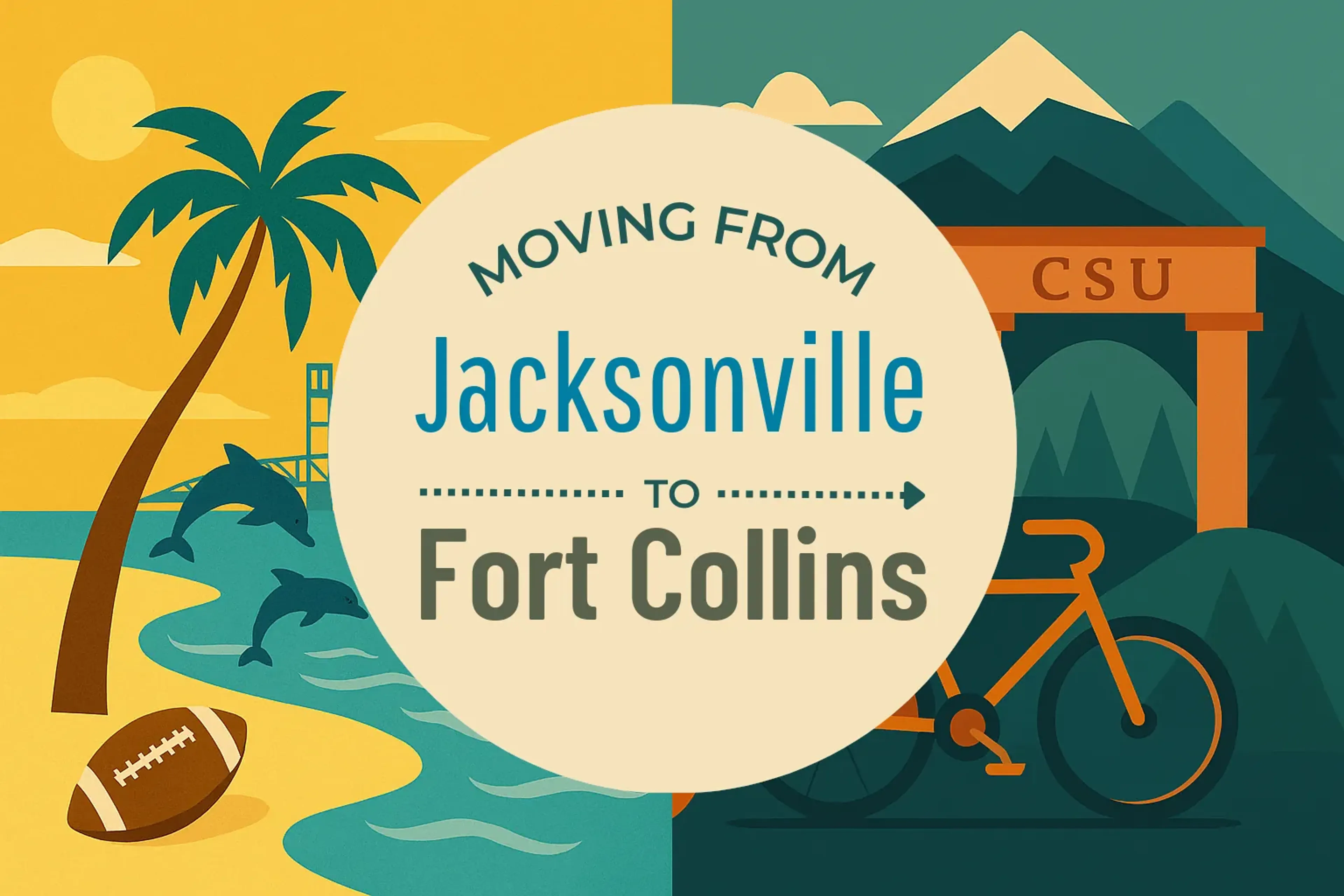 Side-by-side comparison of Jacksonville to Fort Collins moving companies