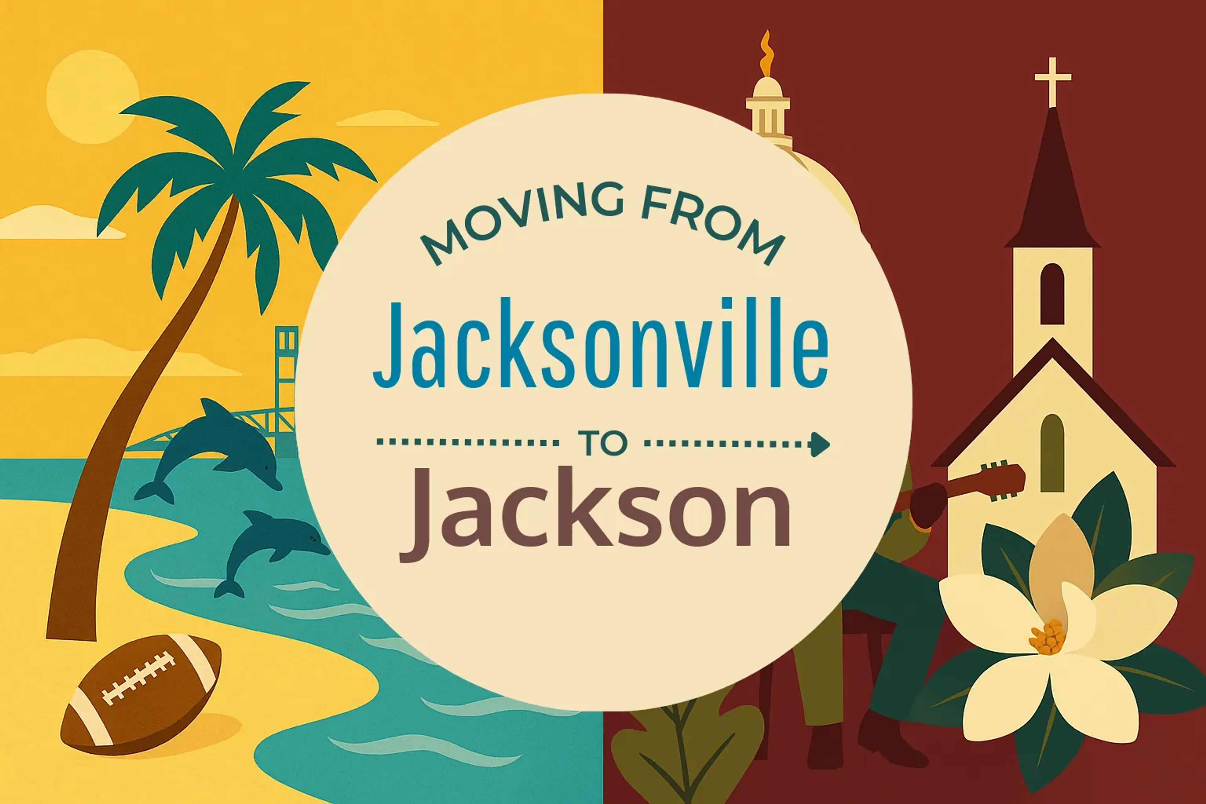 Side-by-side comparison of Jacksonville to Jackson moving companies