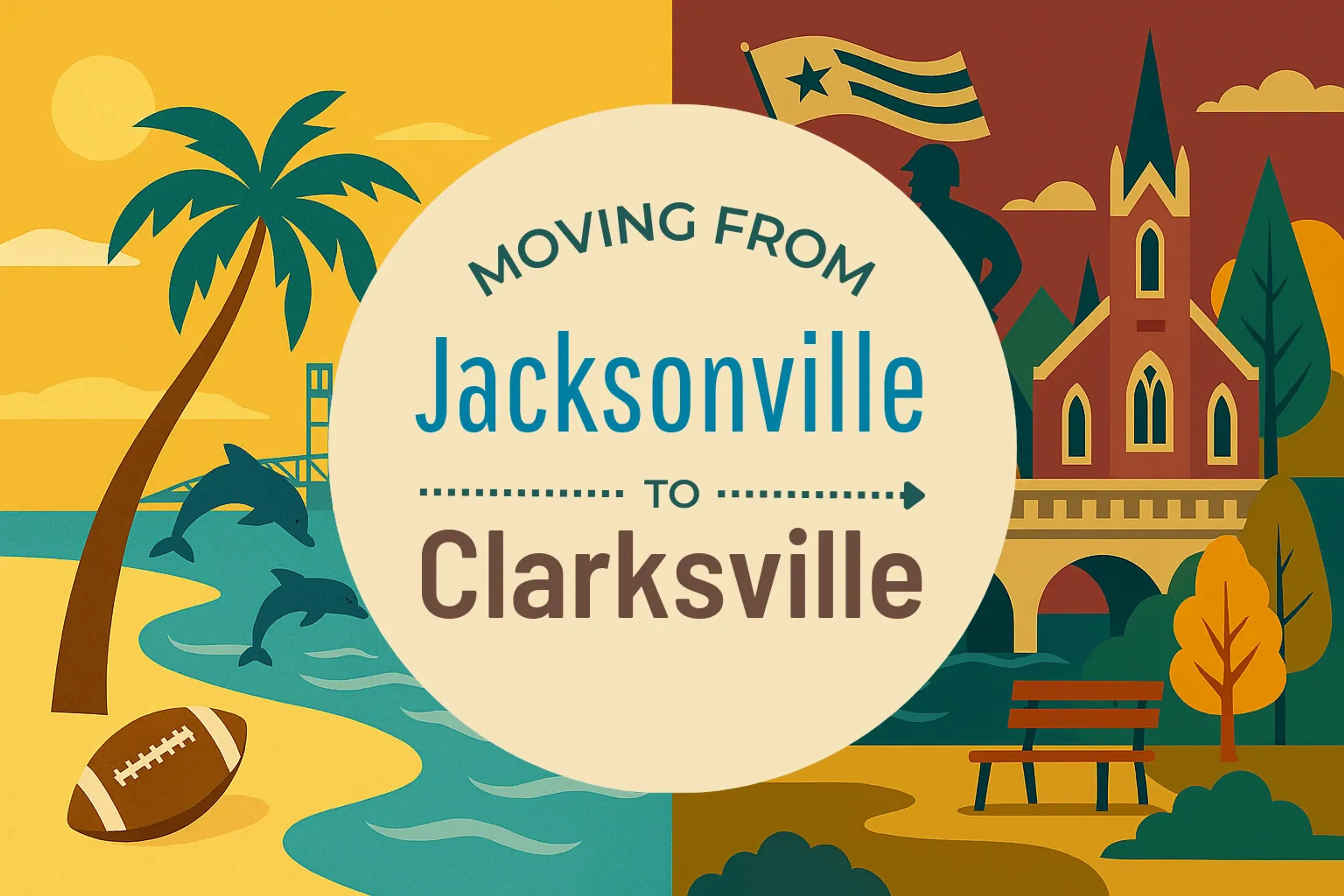 Side-by-side comparison of Jacksonville to Clarksville moving companies