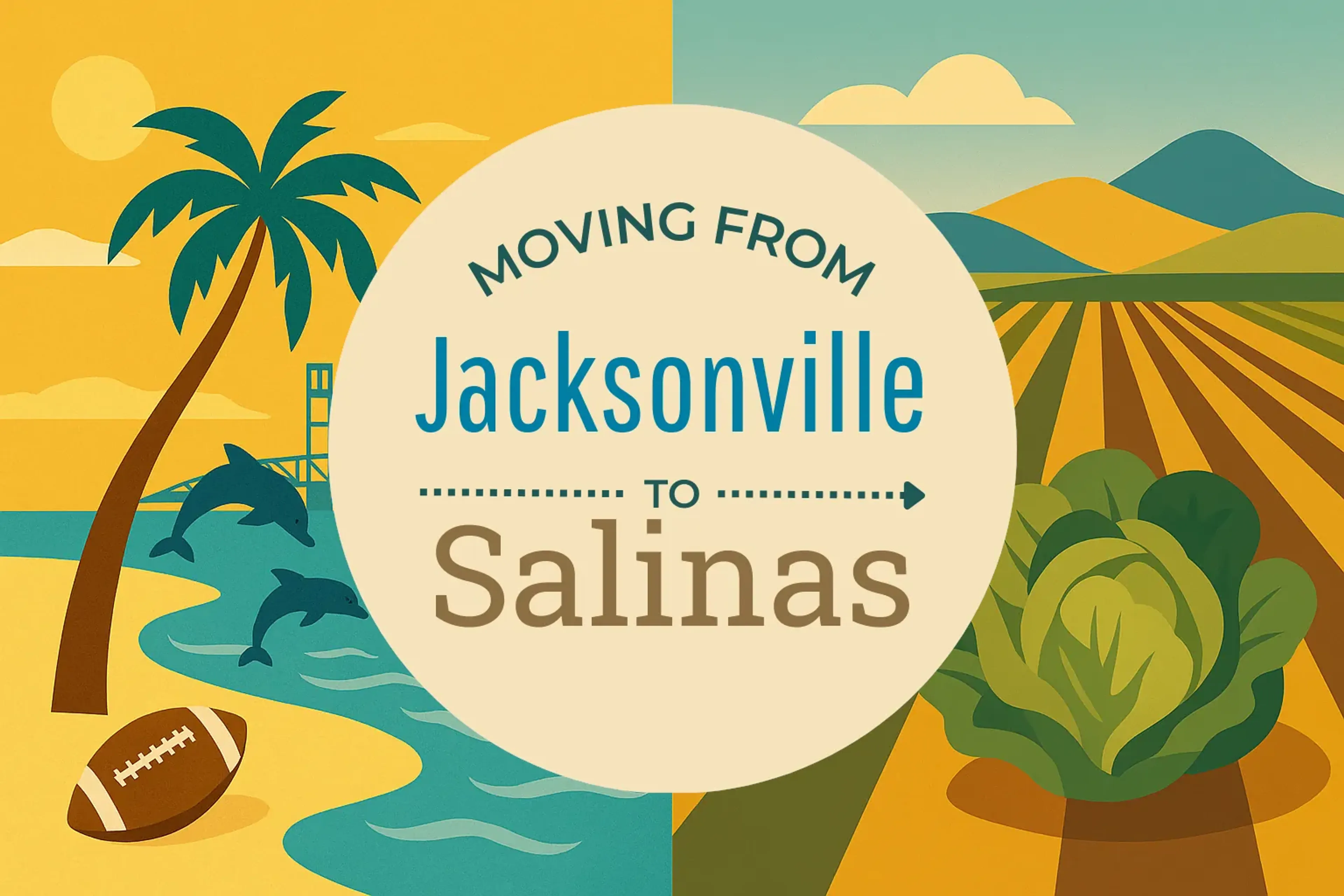 Side-by-side comparison of Jacksonville to Salinas moving companies