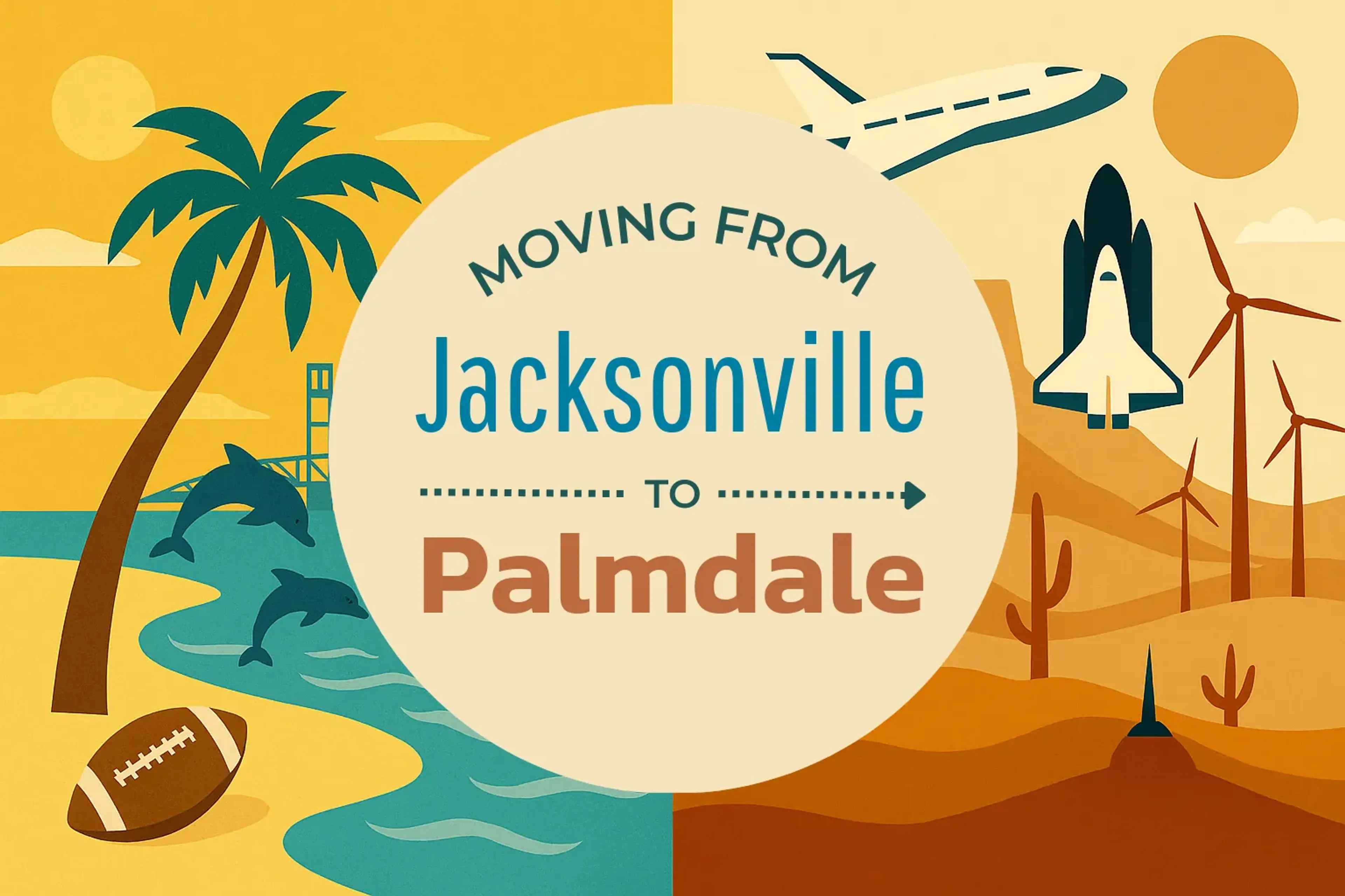 Side-by-side comparison of Jacksonville to Palmdale moving companies