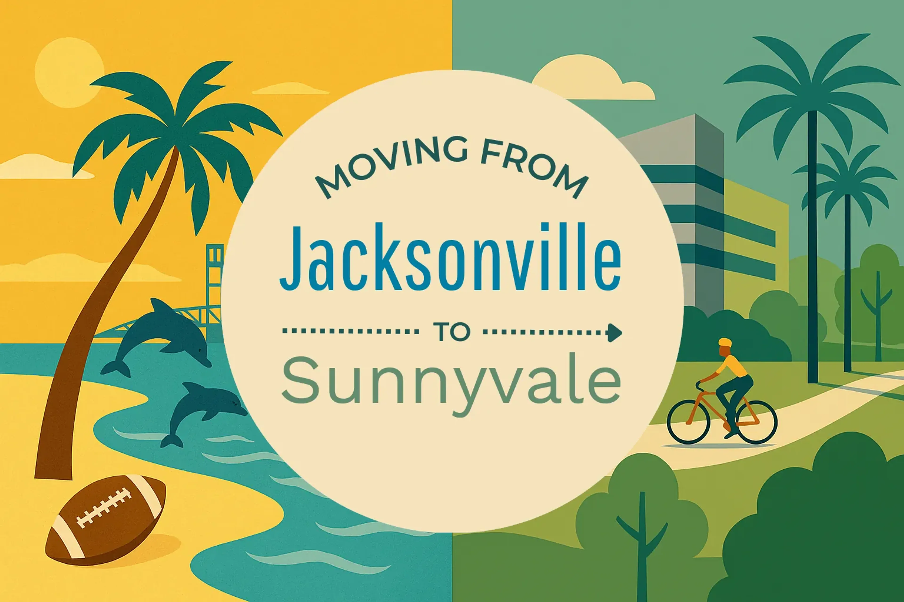 Side-by-side comparison of Jacksonville to Sunnyvale moving companies