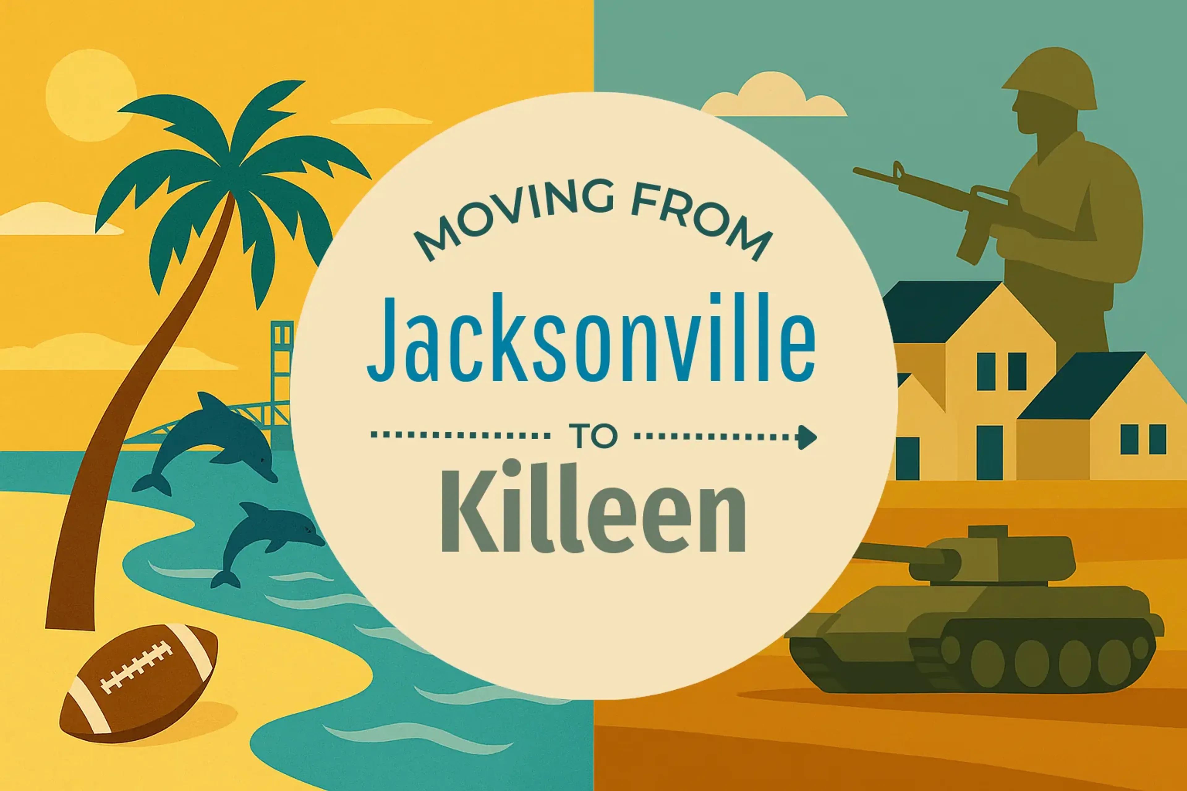 Side-by-side comparison of Jacksonville to Killeen moving companies