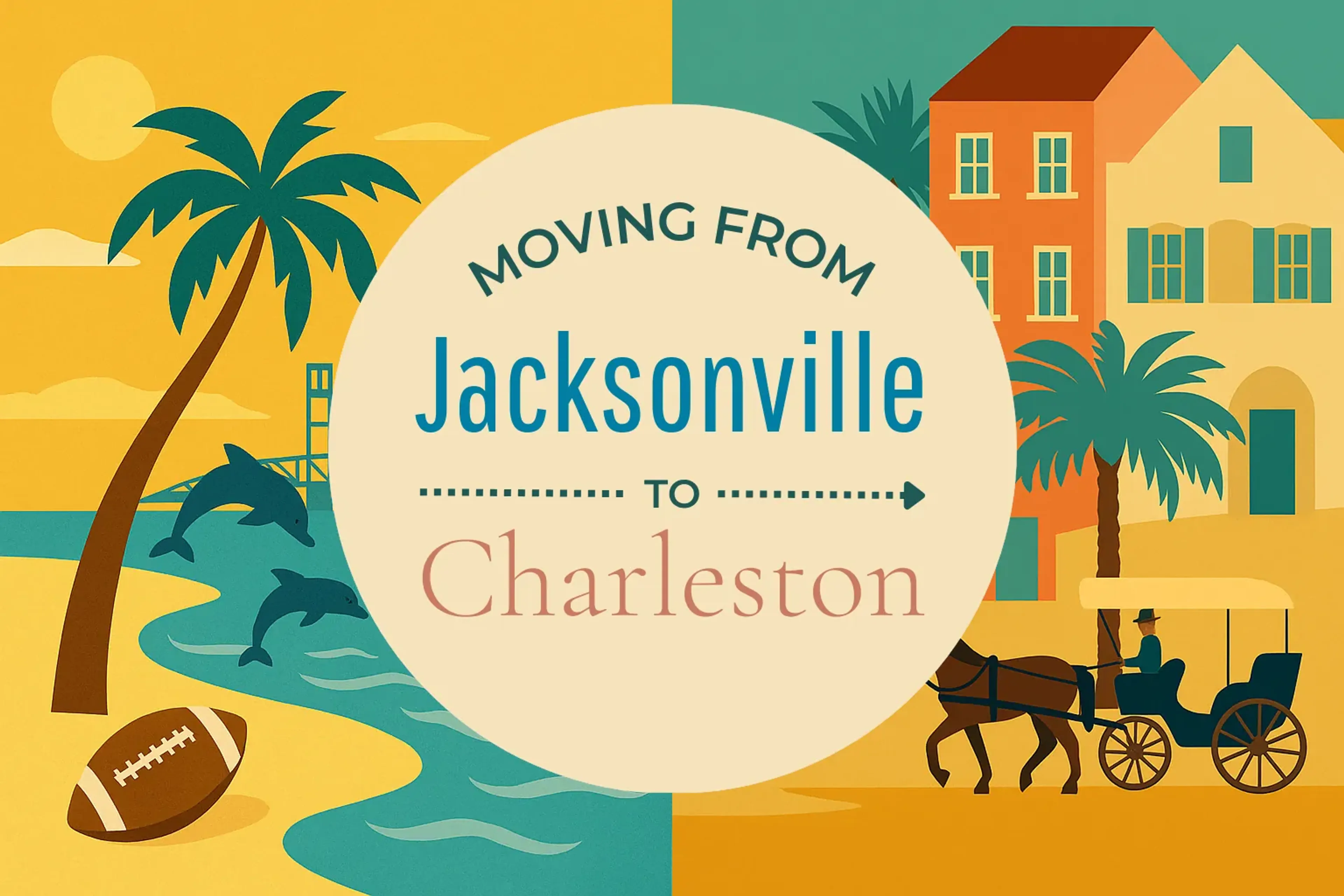 Side-by-side comparison of Jacksonville to Charleston moving companies