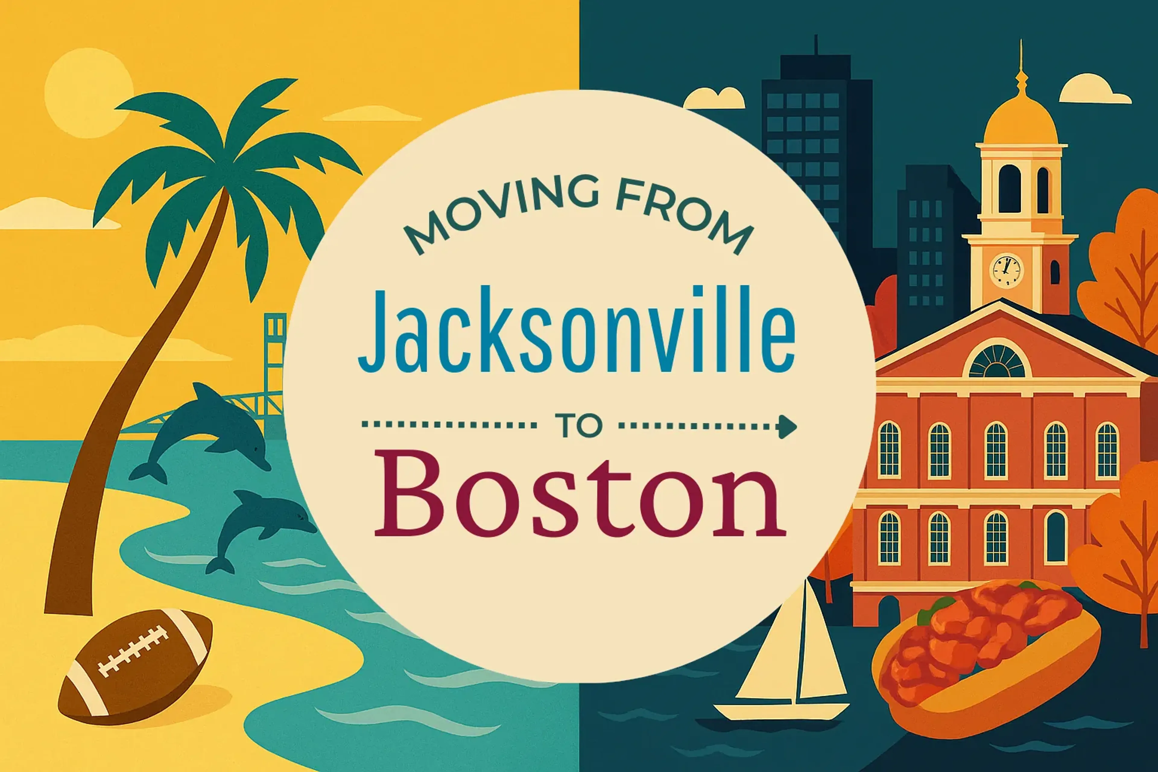 Side-by-side comparison of Jacksonville to Boston moving companies