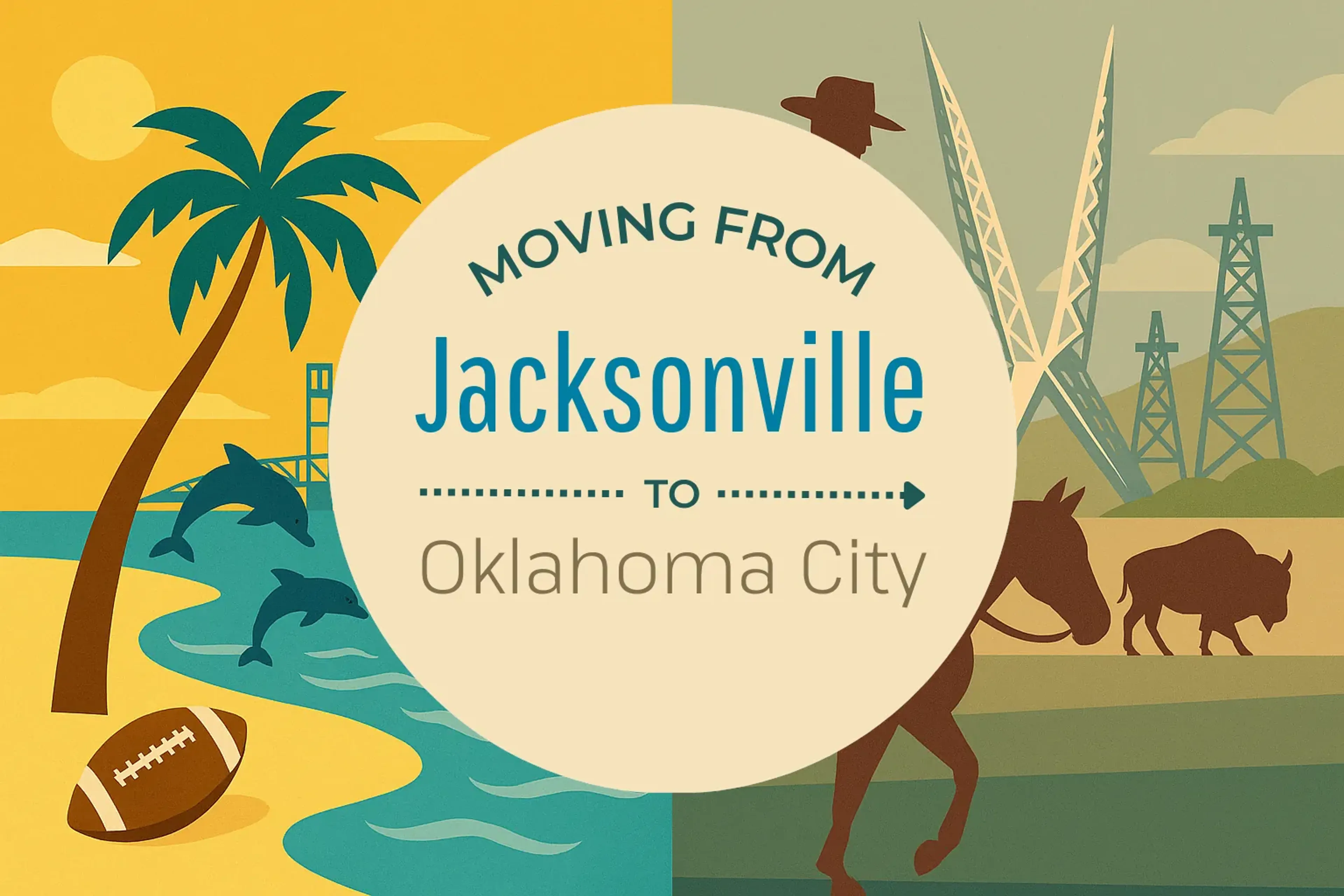 Side-by-side comparison of Jacksonville to Oklahoma City moving companies