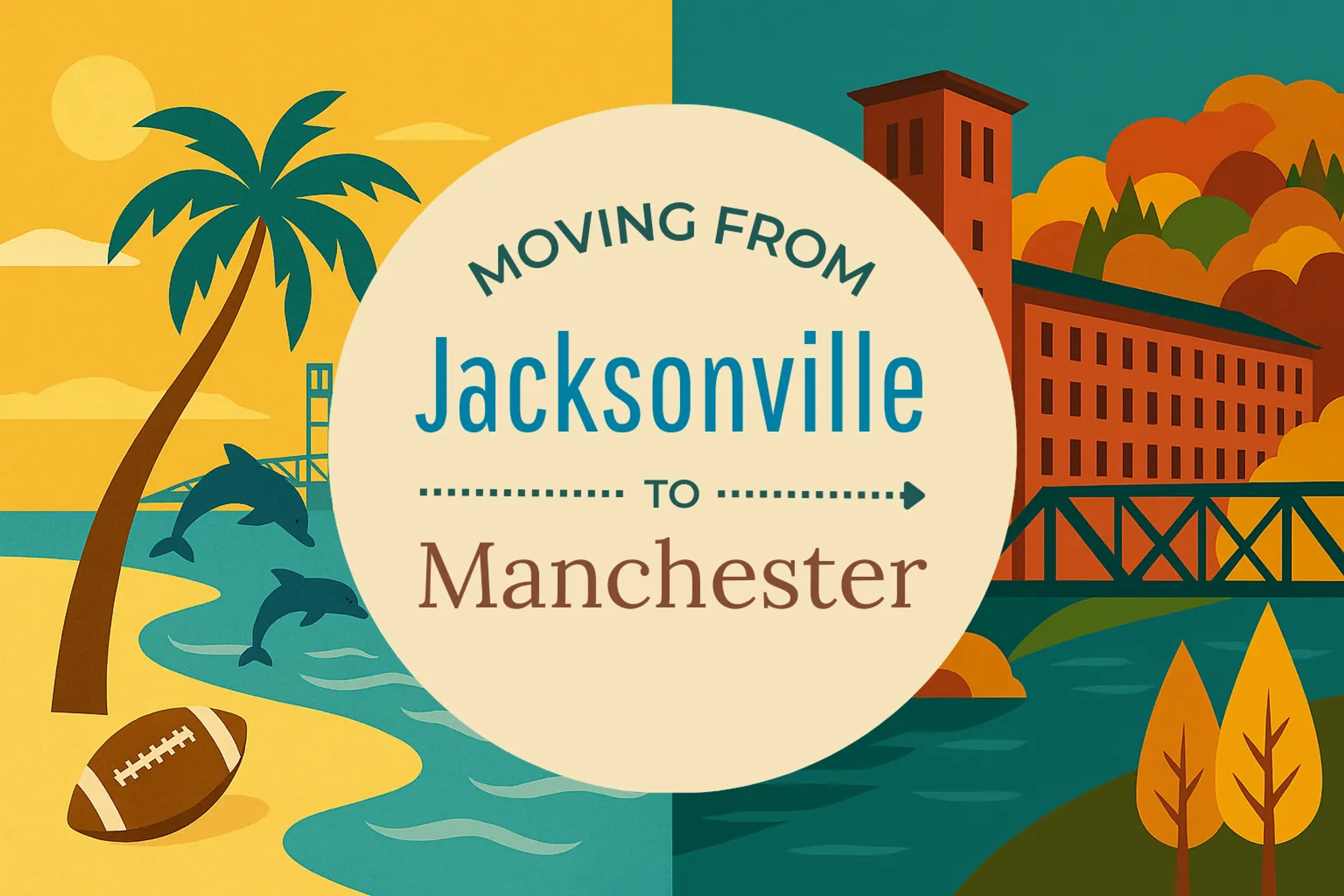 Side-by-side comparison of Jacksonville to Manchester moving companies