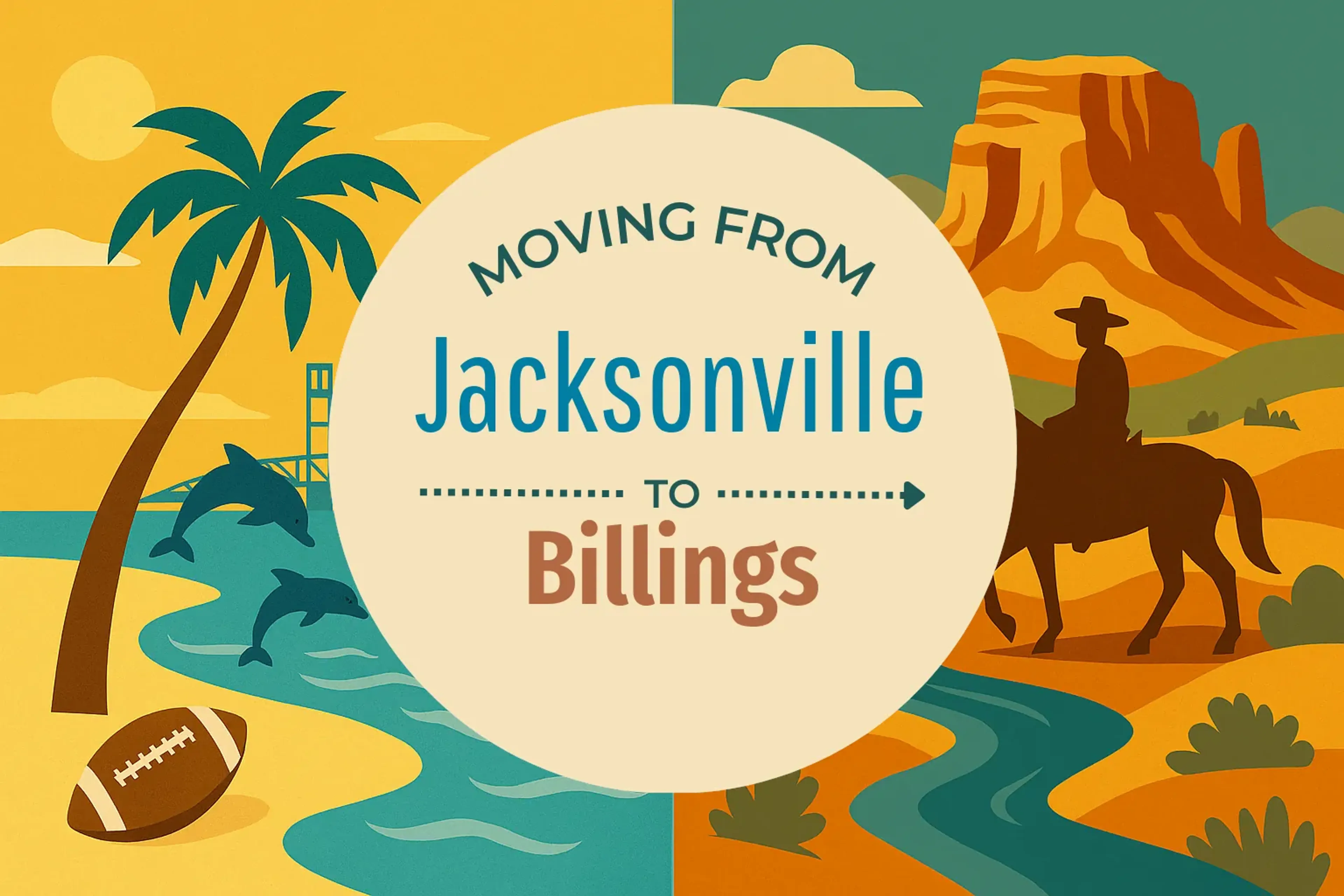 Side-by-side comparison of Jacksonville to Billings moving companies