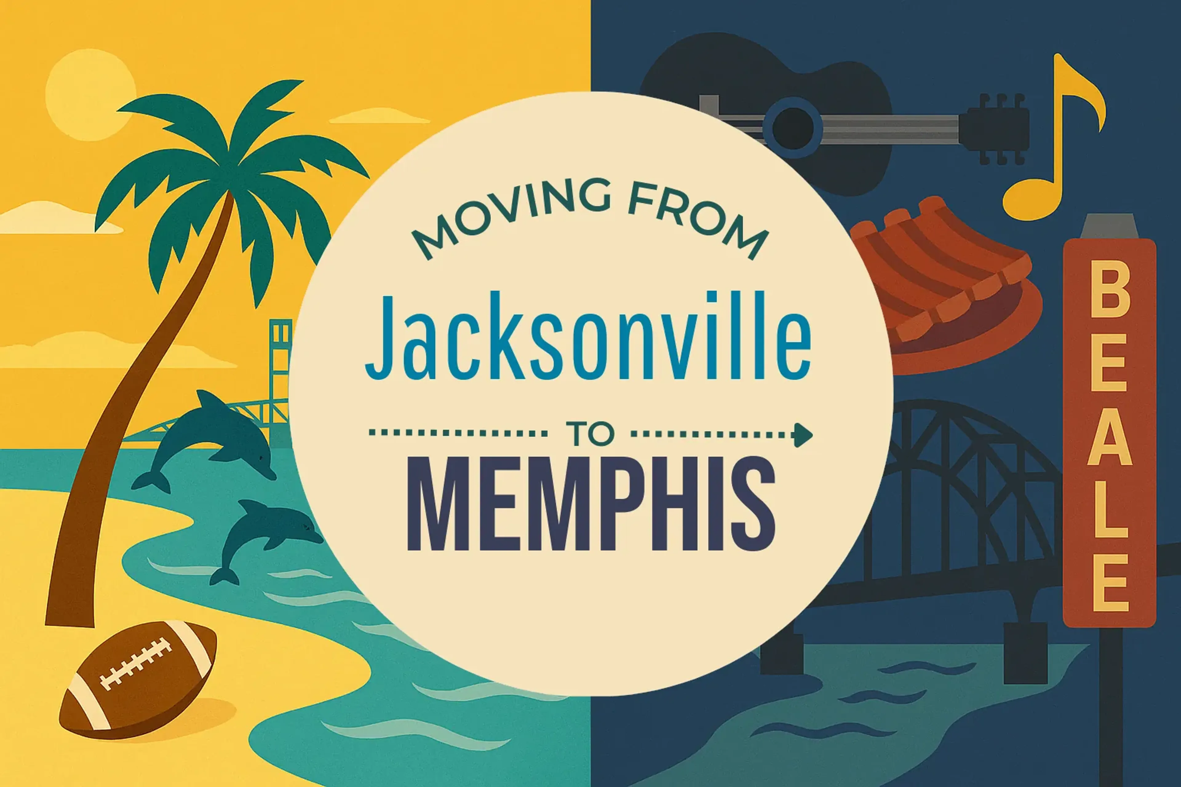 Side-by-side comparison of Jacksonville to Memphis moving companies