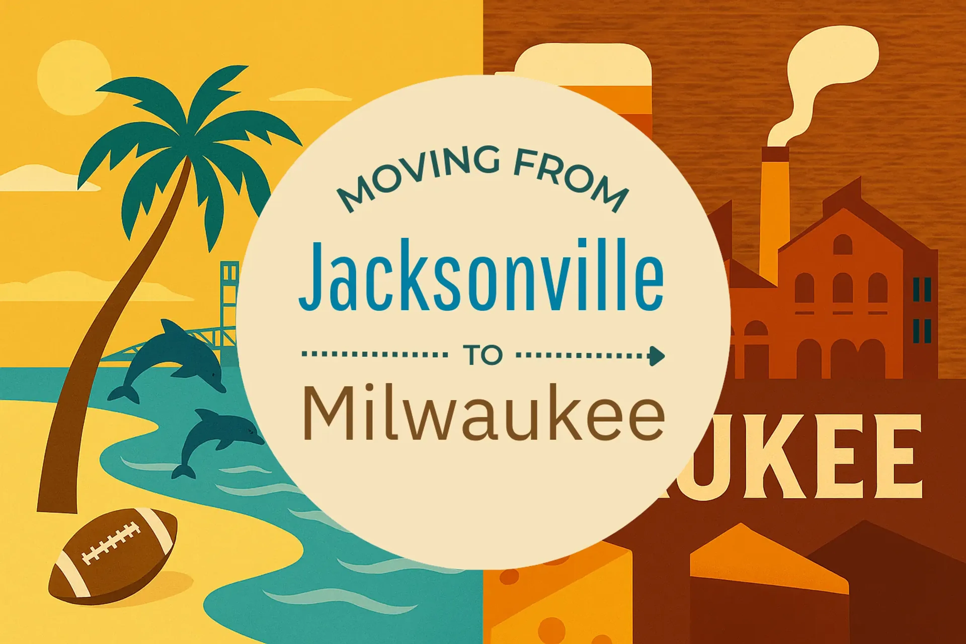 Side-by-side comparison of Jacksonville to Milwaukee moving companies