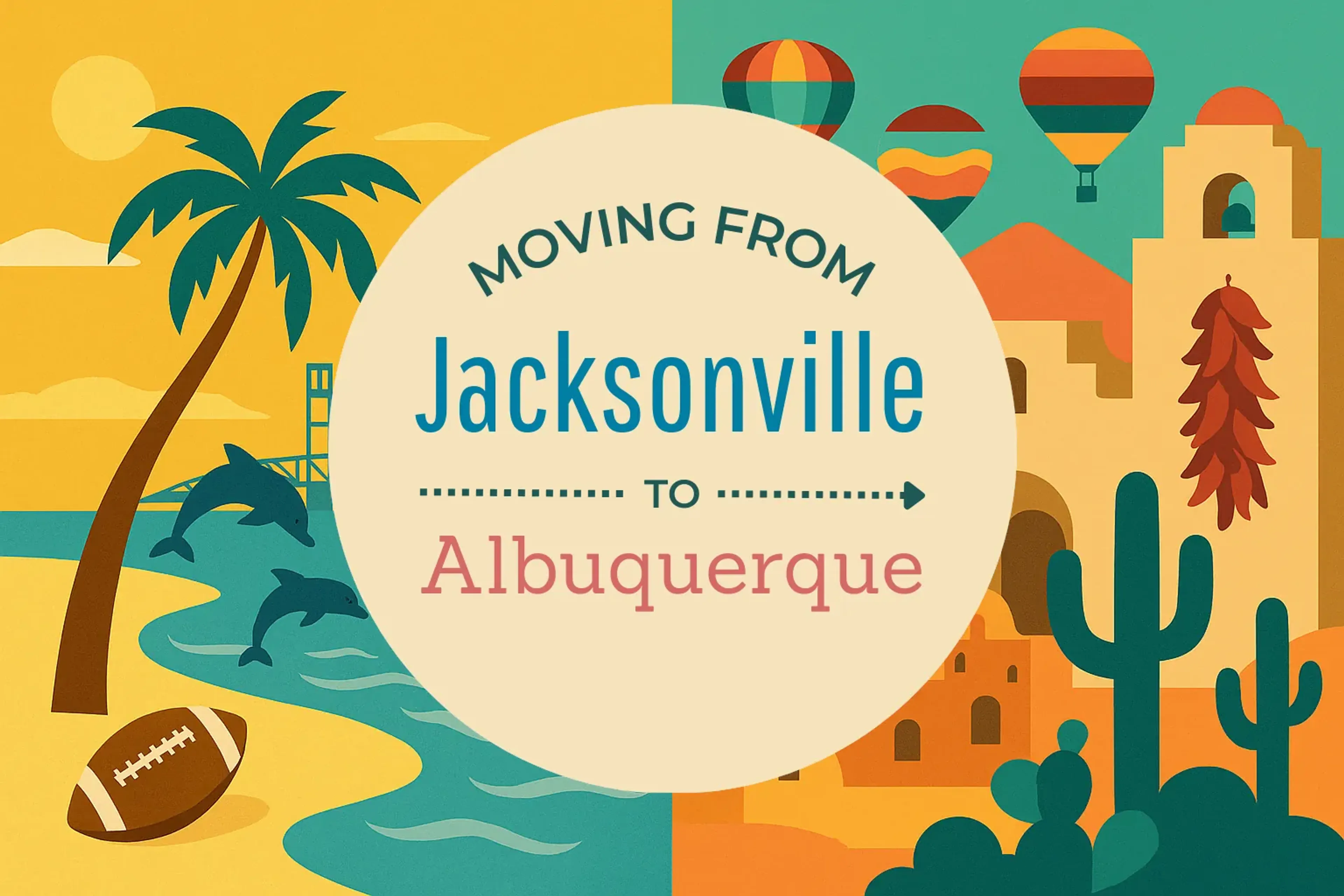 Side-by-side comparison of Jacksonville to Albuquerque moving companies