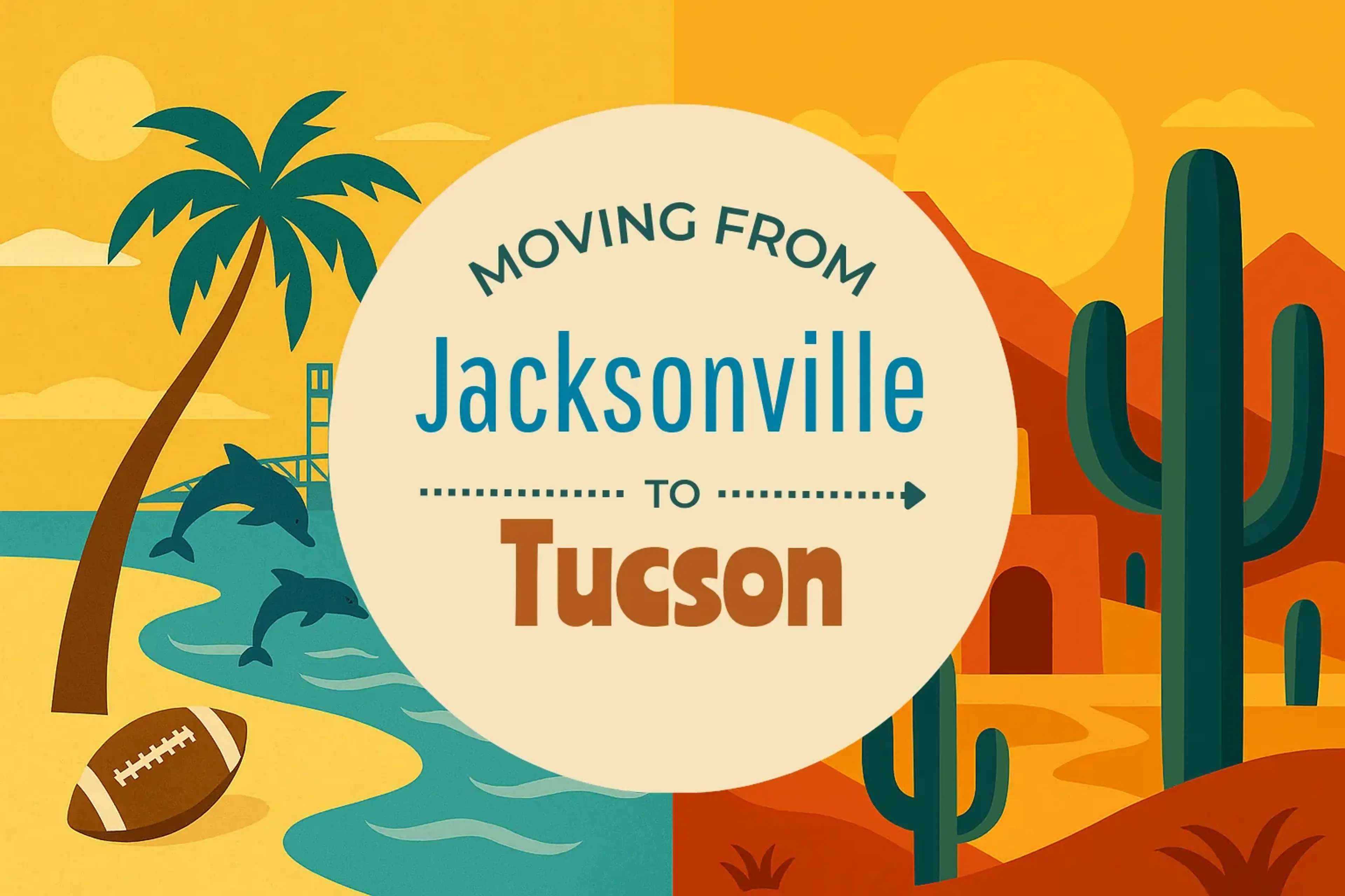 Side-by-side comparison of Jacksonville to Tucson moving companies