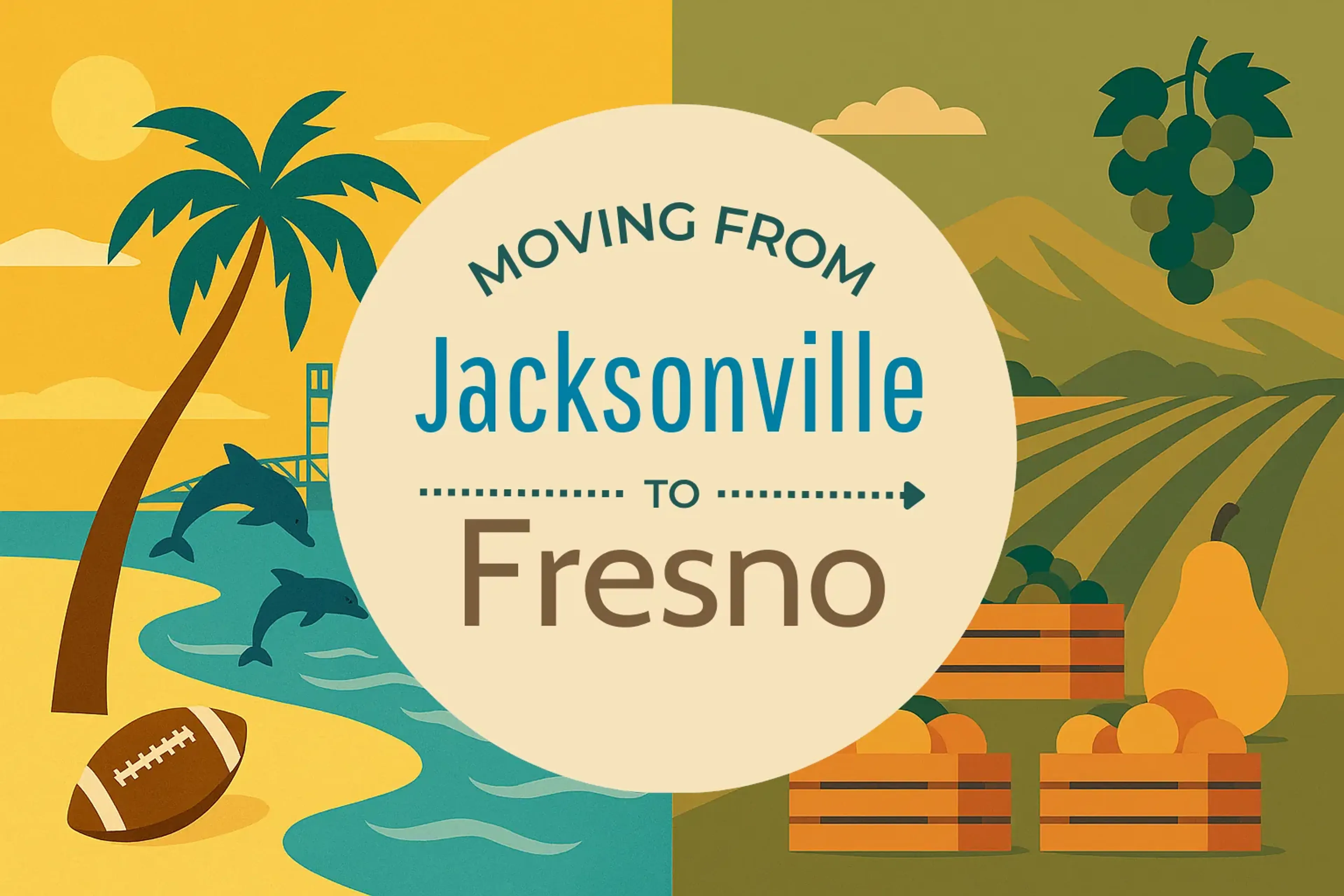 Side-by-side comparison of Jacksonville to Fresno moving companies