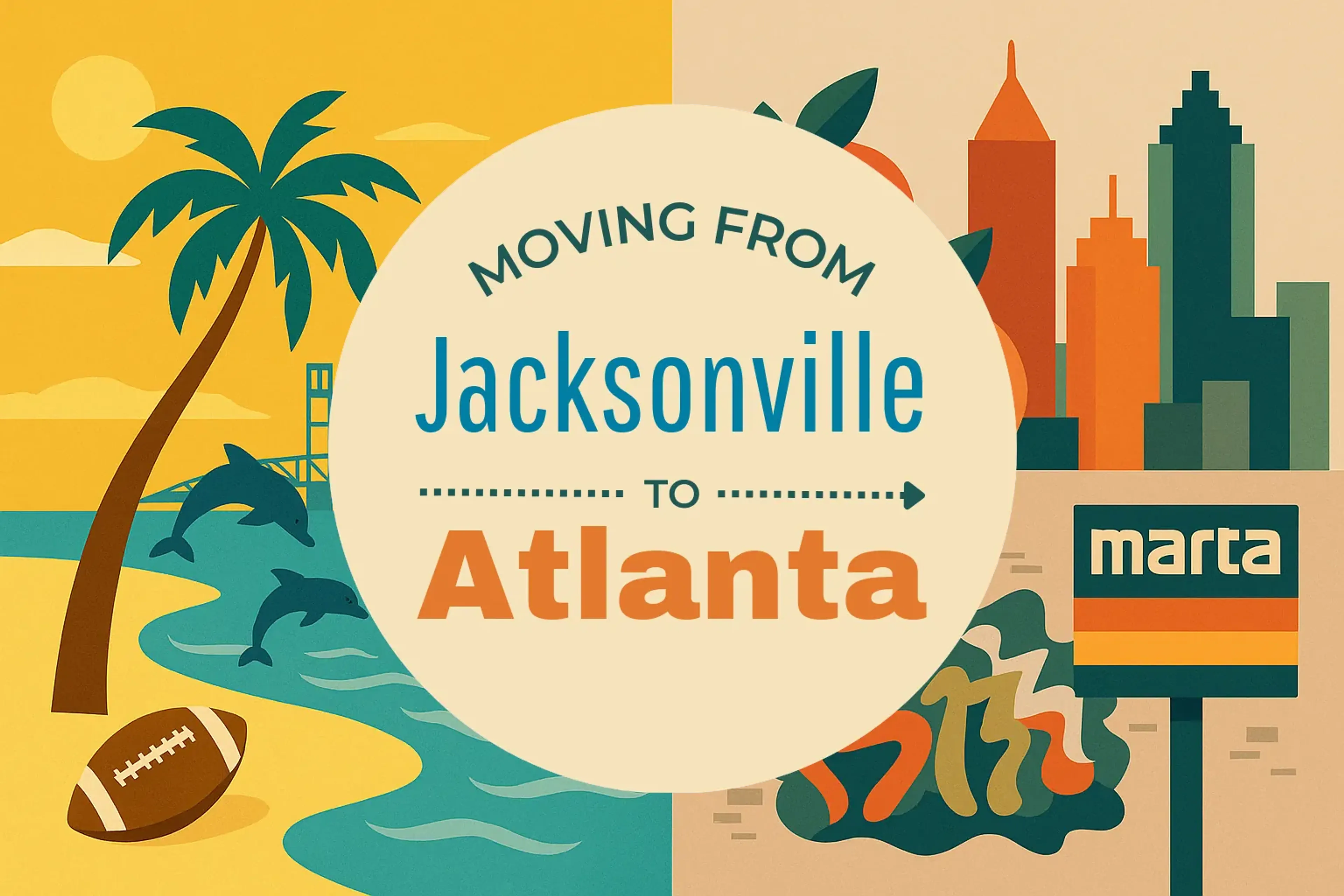 Side-by-side comparison of Jacksonville to Atlanta moving companies