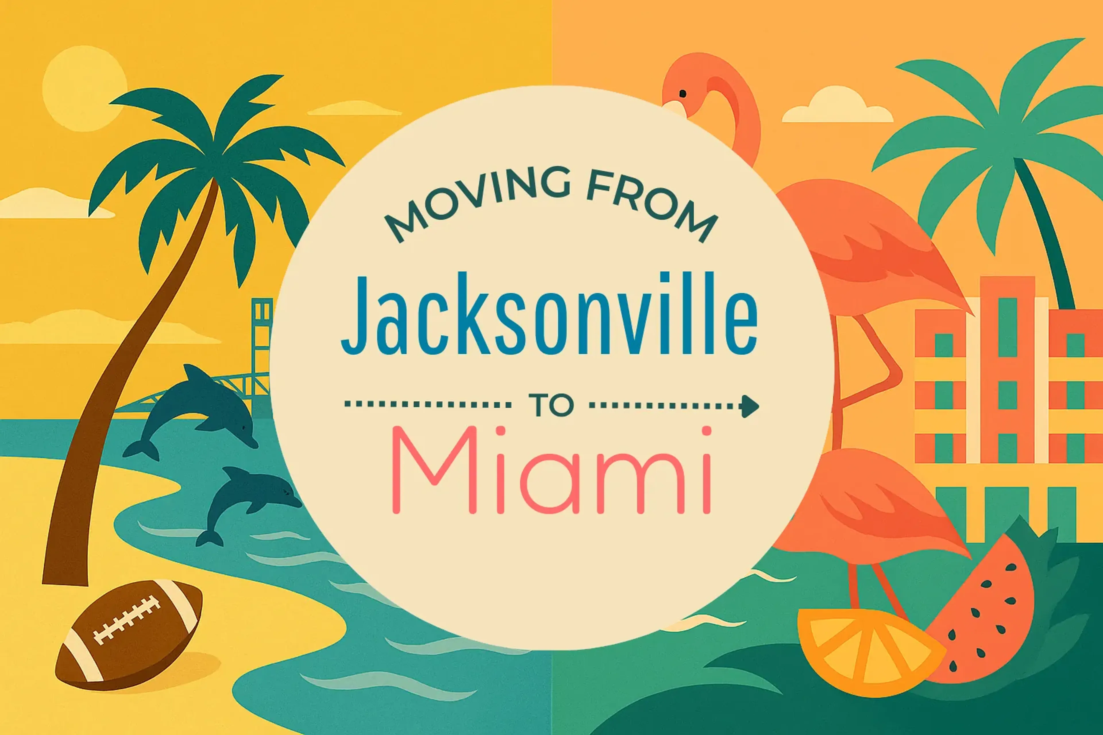 Side-by-side comparison of Jacksonville to Miami moving companies