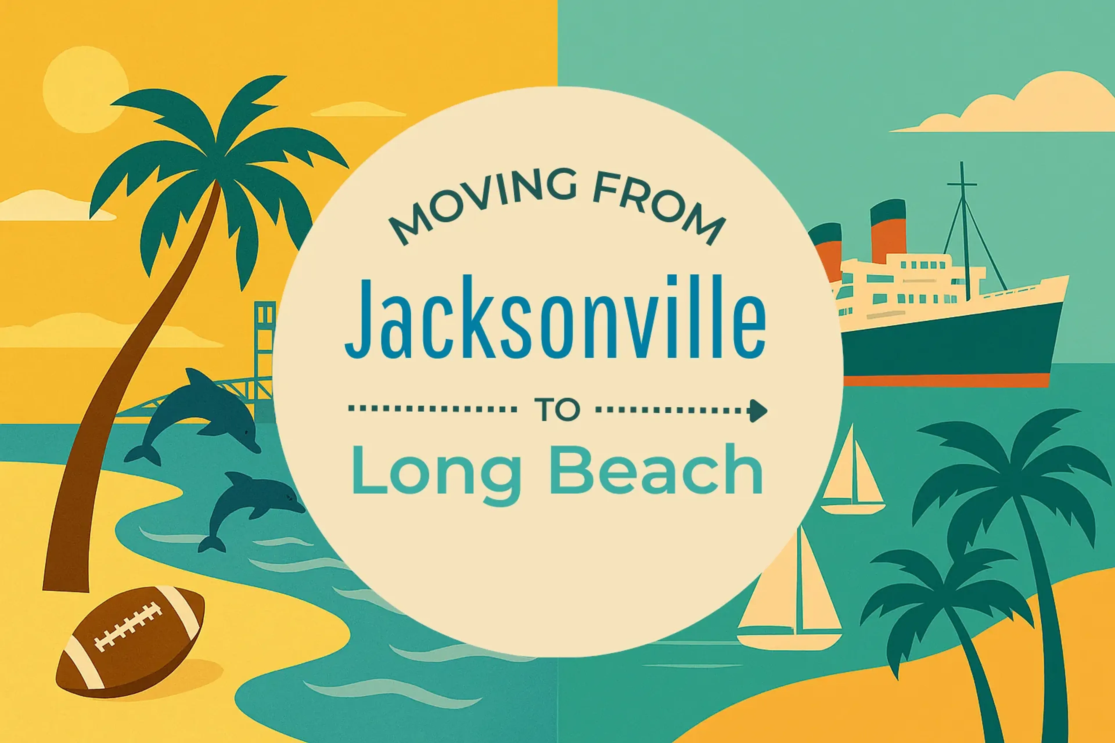 Side-by-side comparison of Jacksonville to Long Beach moving companies