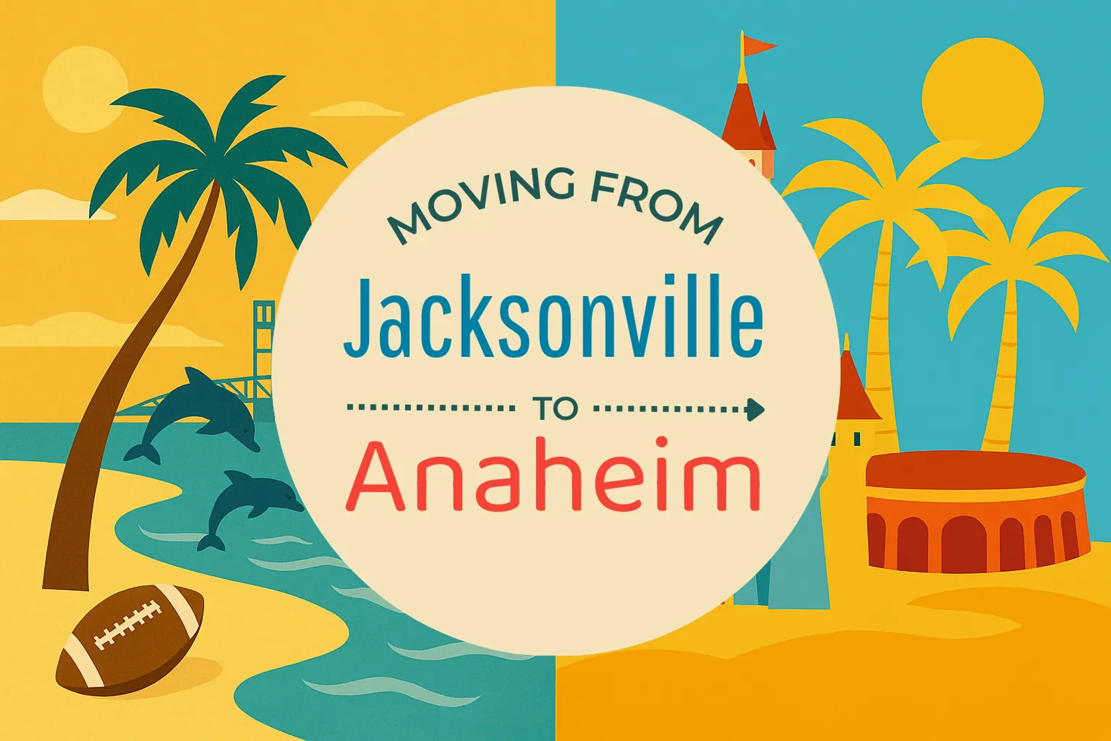 Side-by-side comparison of Jacksonville to Anaheim moving companies