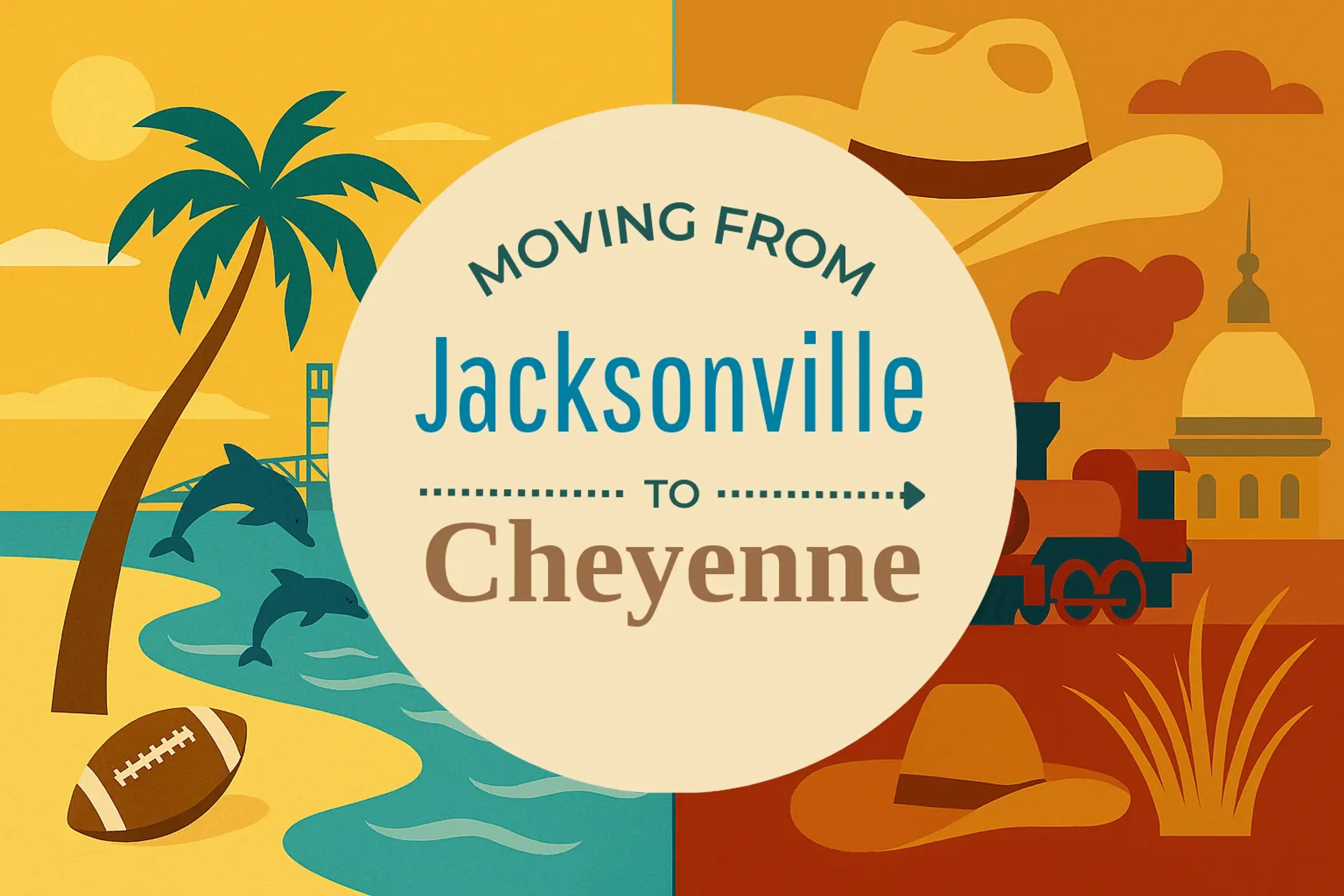 Side-by-side comparison of Jacksonville to Cheyenne moving companies