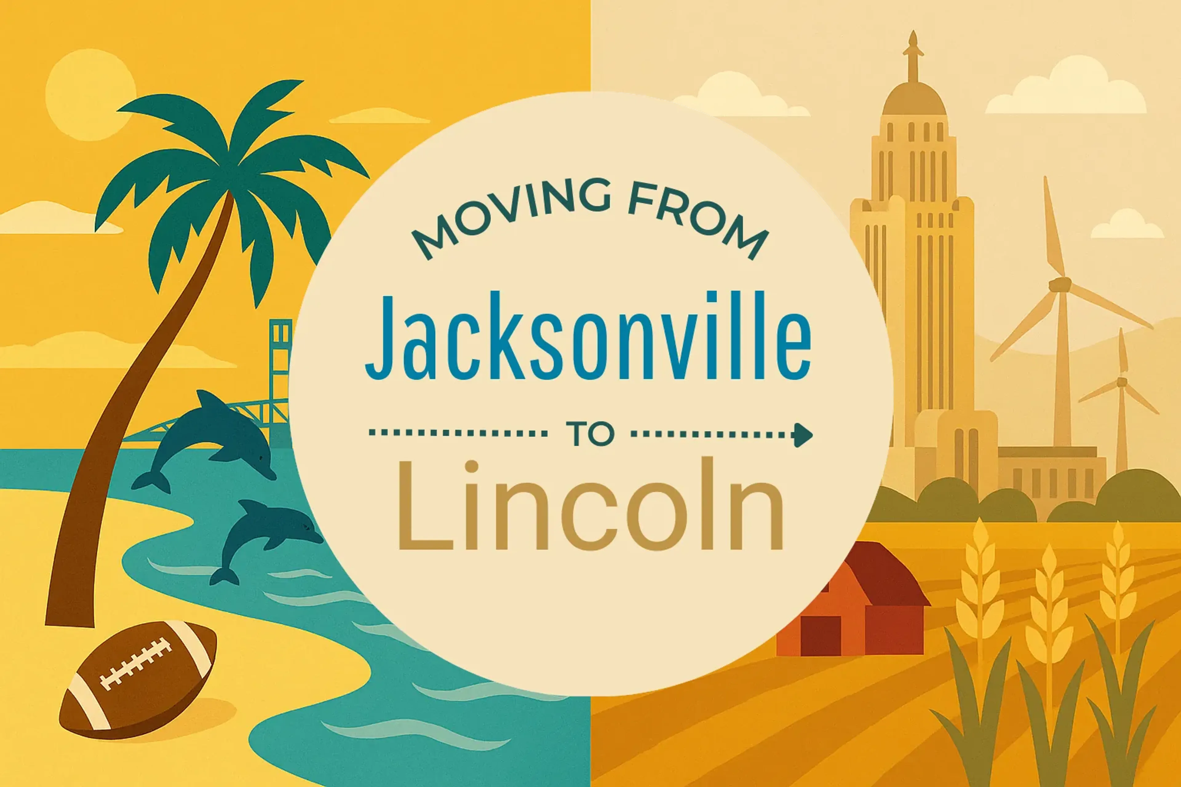 Side-by-side comparison of Jacksonville to Lincoln moving companies